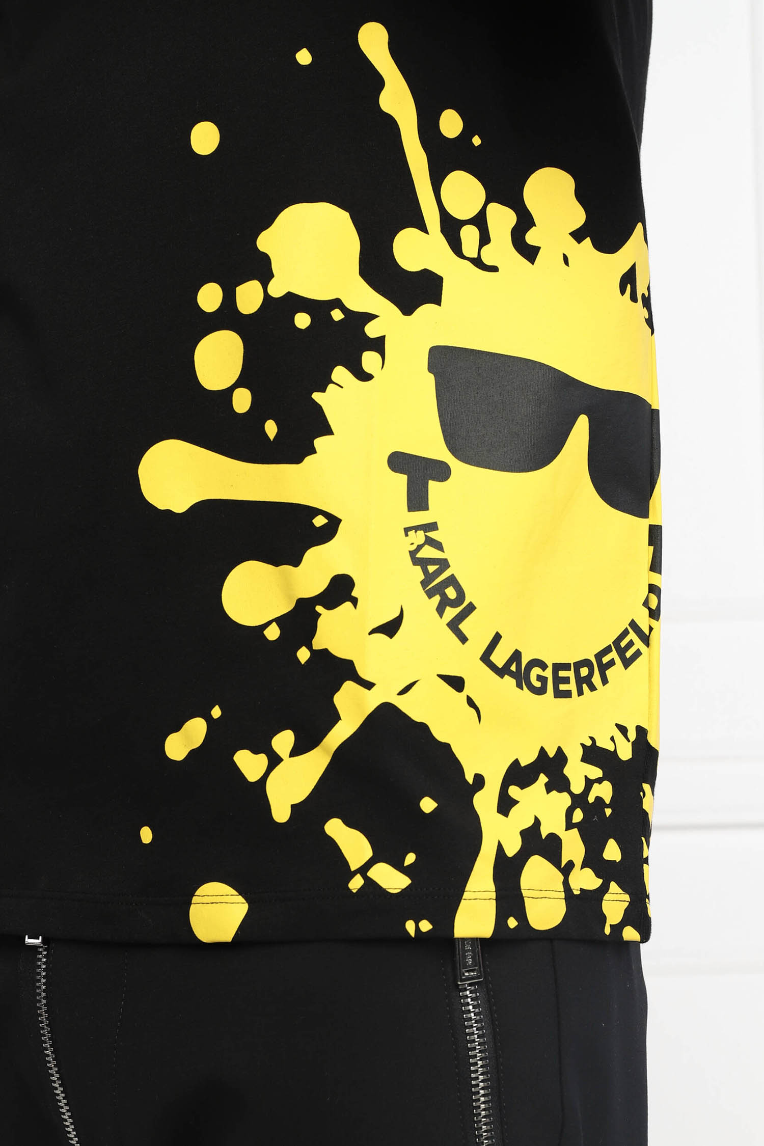 Чоловіча чорна футболка KARL x SmileyWorld® Karl Lagerfeld 521224.755441;990