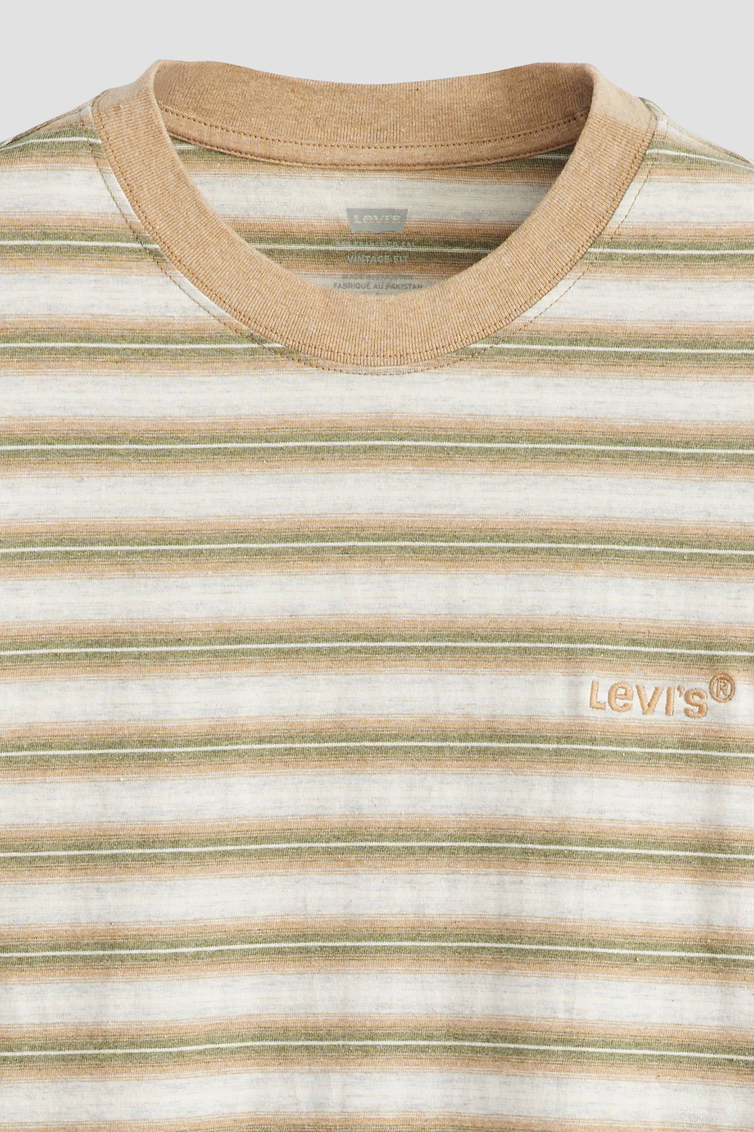 Мужская бежевая футболка в полоску Levi’s® A0637;0154