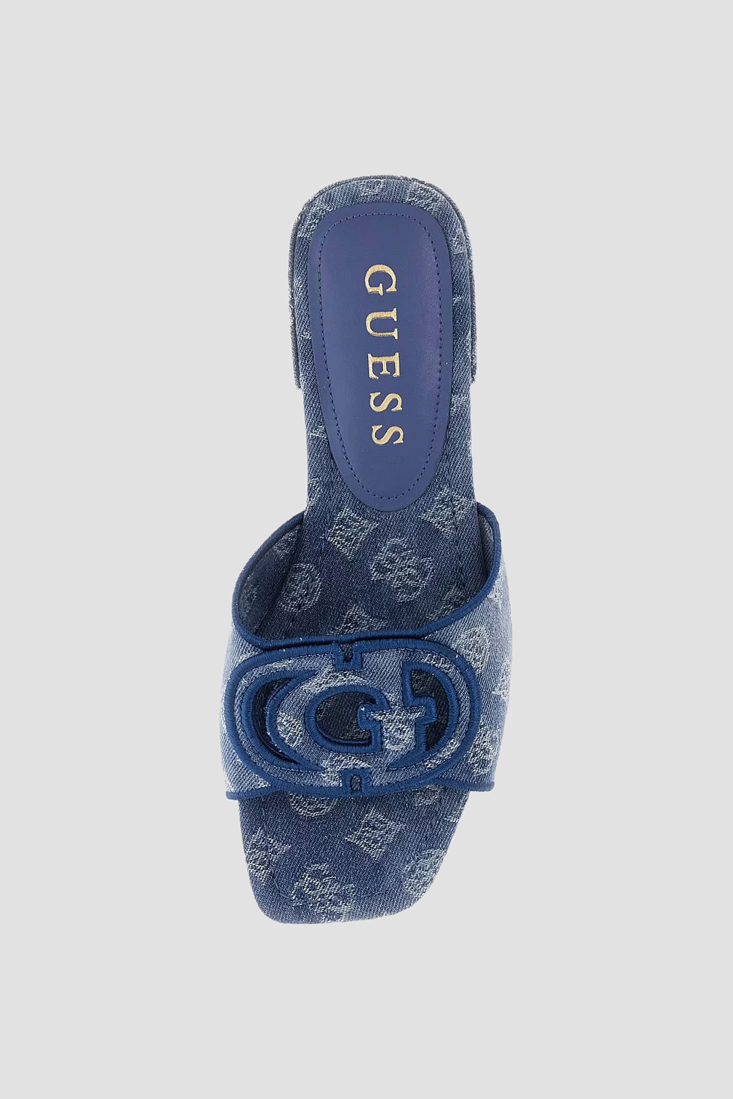 Жіночі сині джинсові слайдери з візерунком Guess FLJTSE.DEN19;BLUE