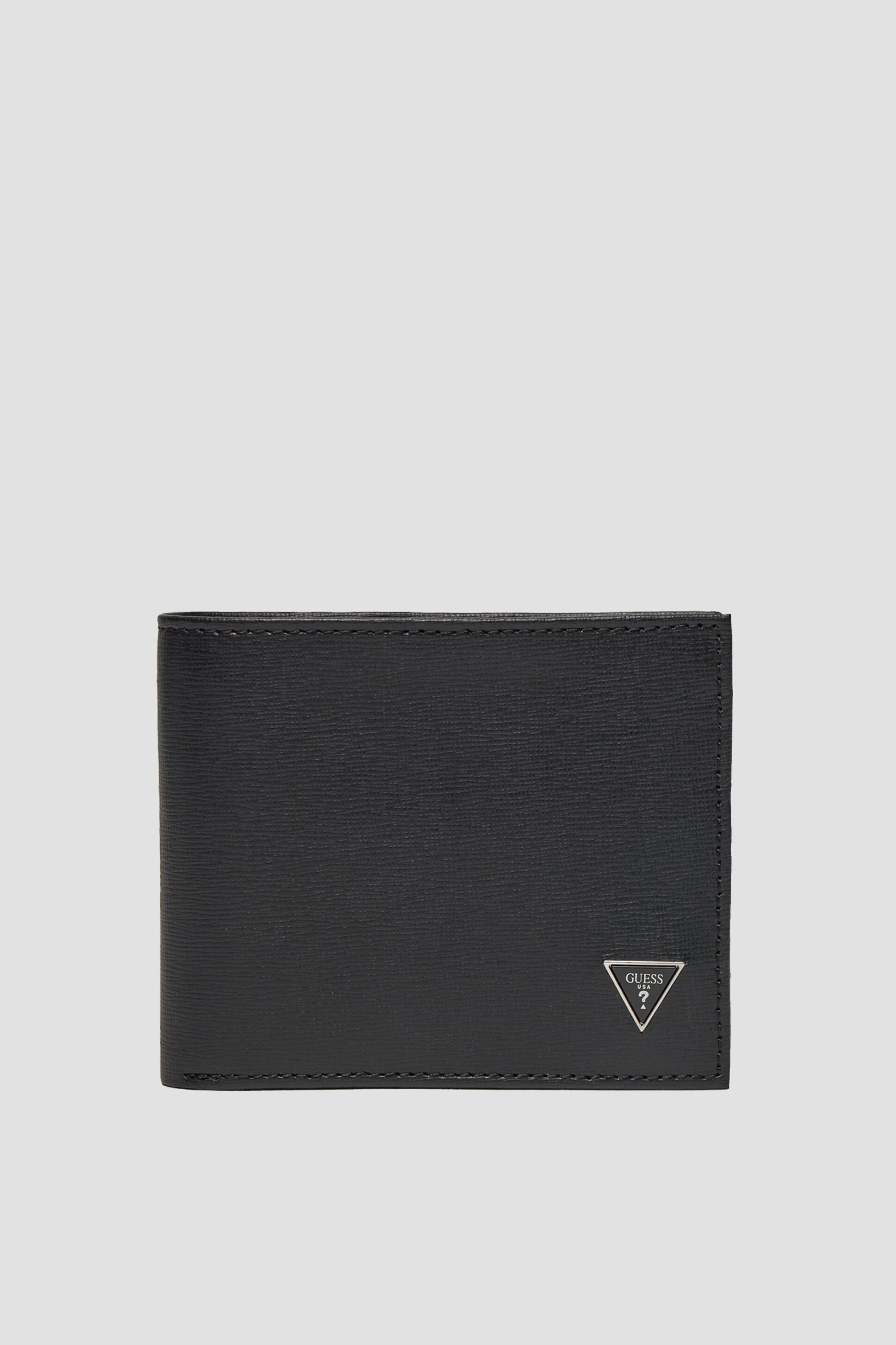 Чоловічий чорний шкіряний гаманець Guess SMCSLE.LEA20;BLA
