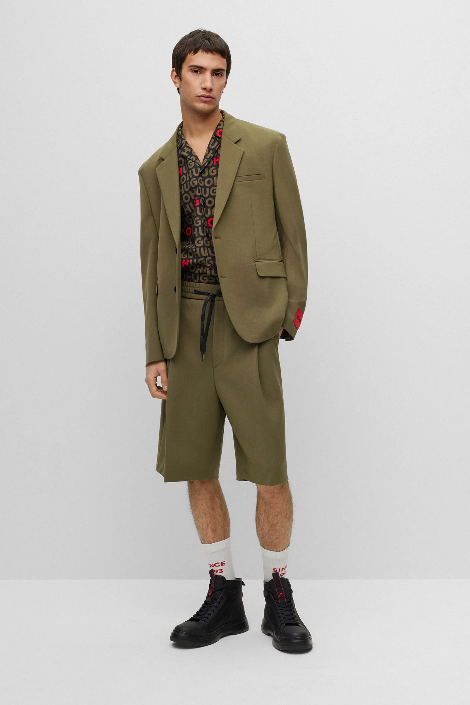 Мужские черные хайтопы HUGO 50498570;001