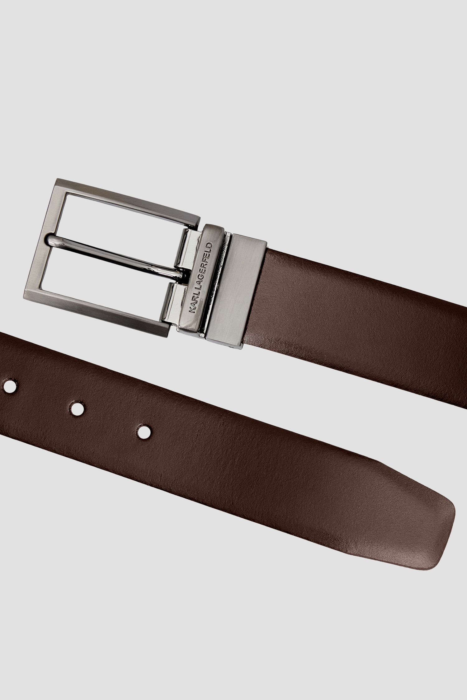 Мужской кожаный двусторонний ремень Karl Lagerfeld 554427.815302;490