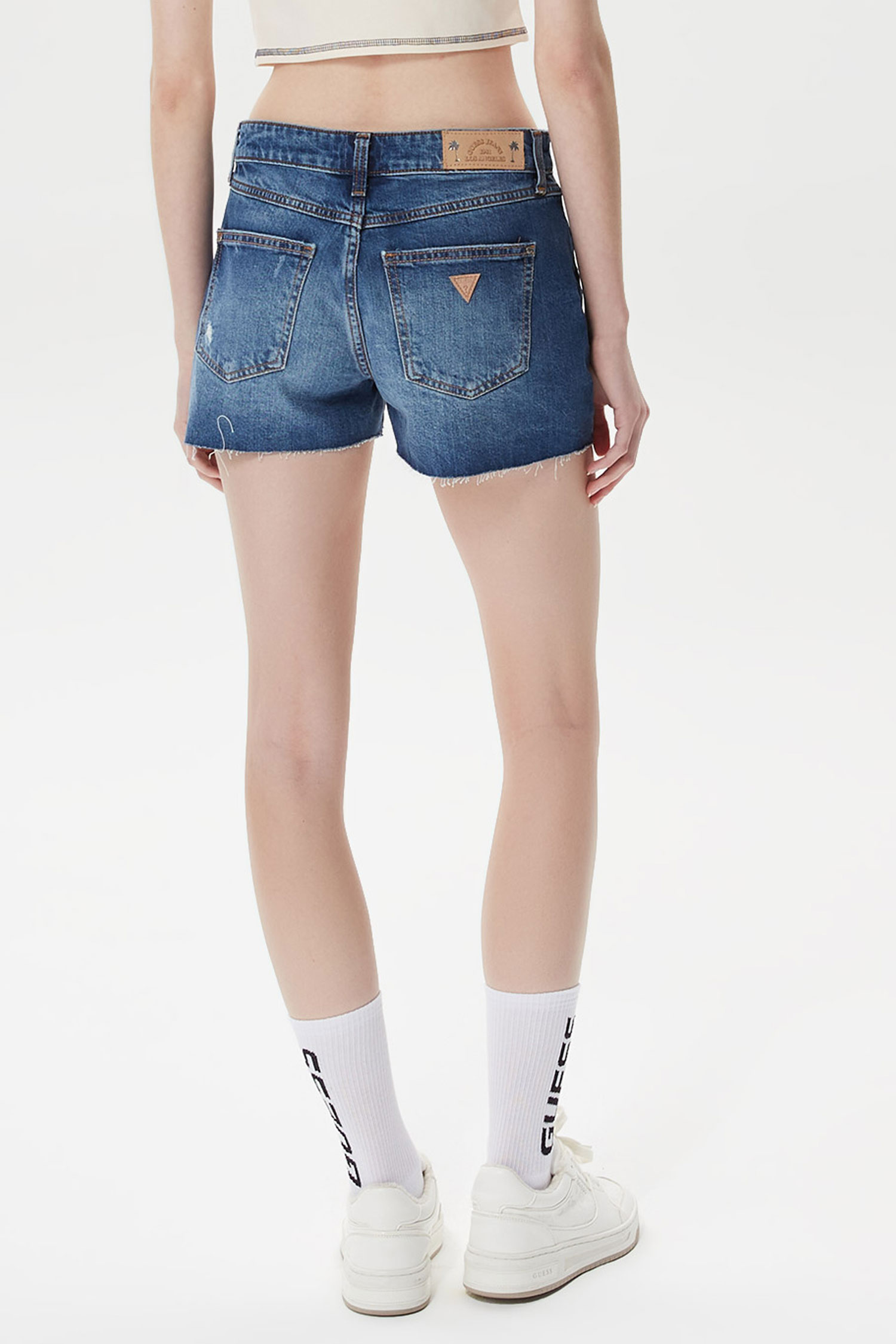 Женские синие джинсовые шорты Guess W3GD20.D4ZN1;BOO1