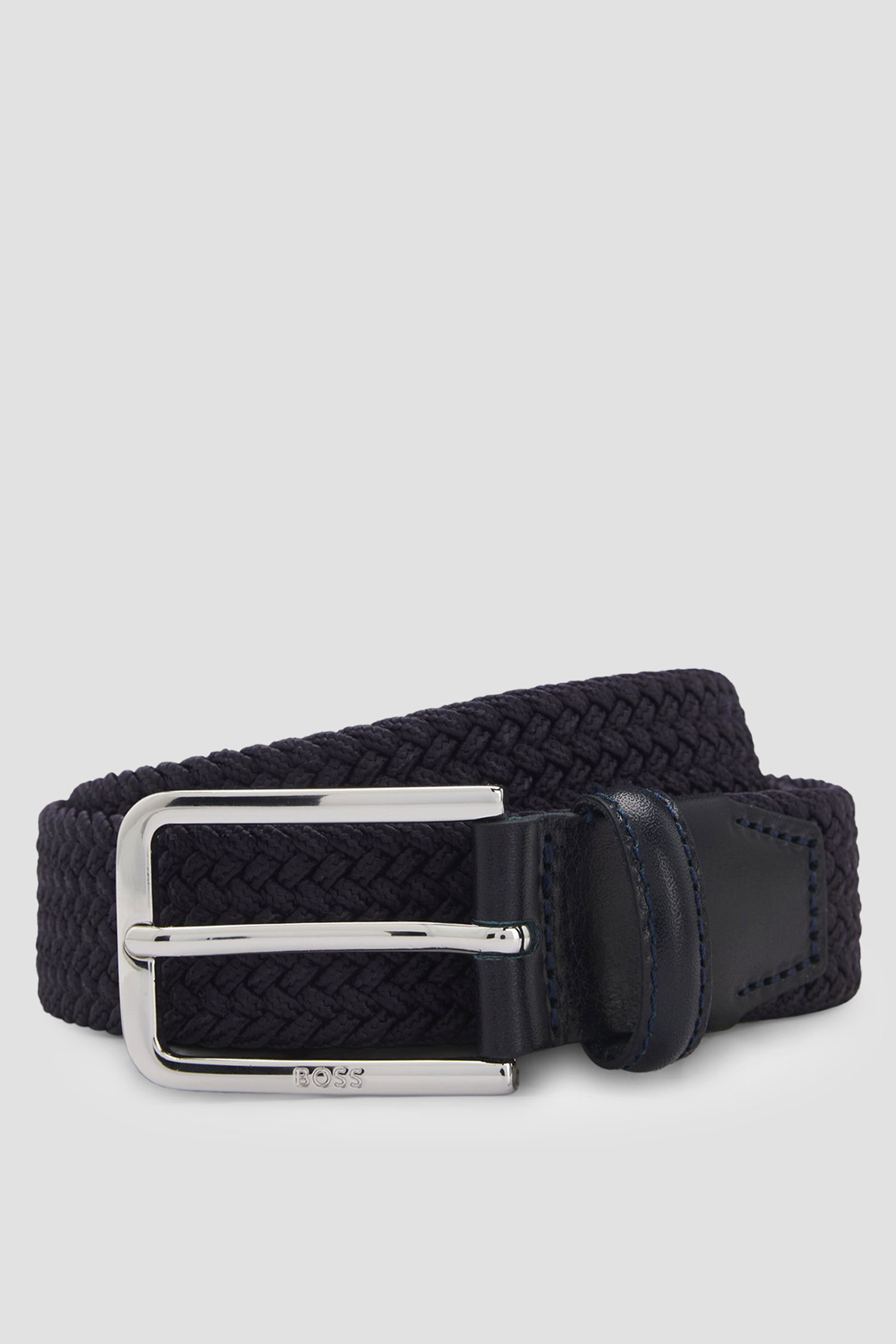 Чоловічий темно-синій ремінь BOSS 50481026;410