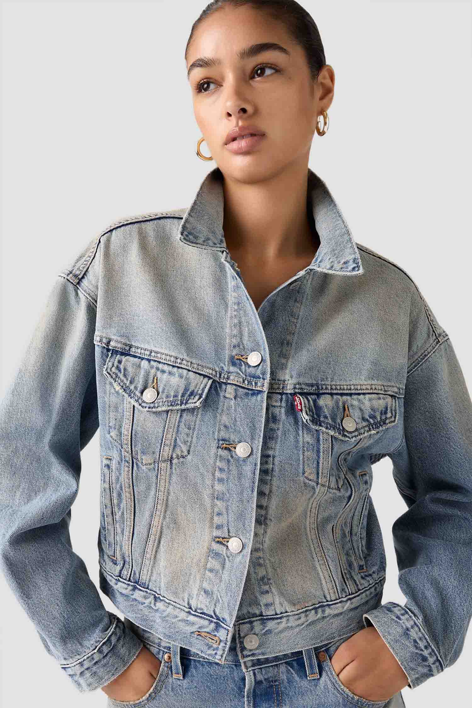 Жіноча блакитна джинсова куртка Levi’s® A9155;0022