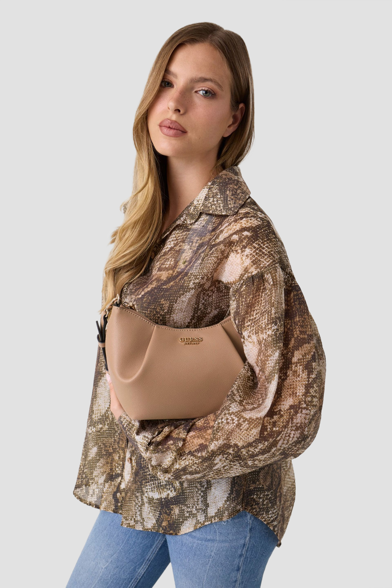 Жіноча бежева сумка Guess HWBG78.98180;BEI