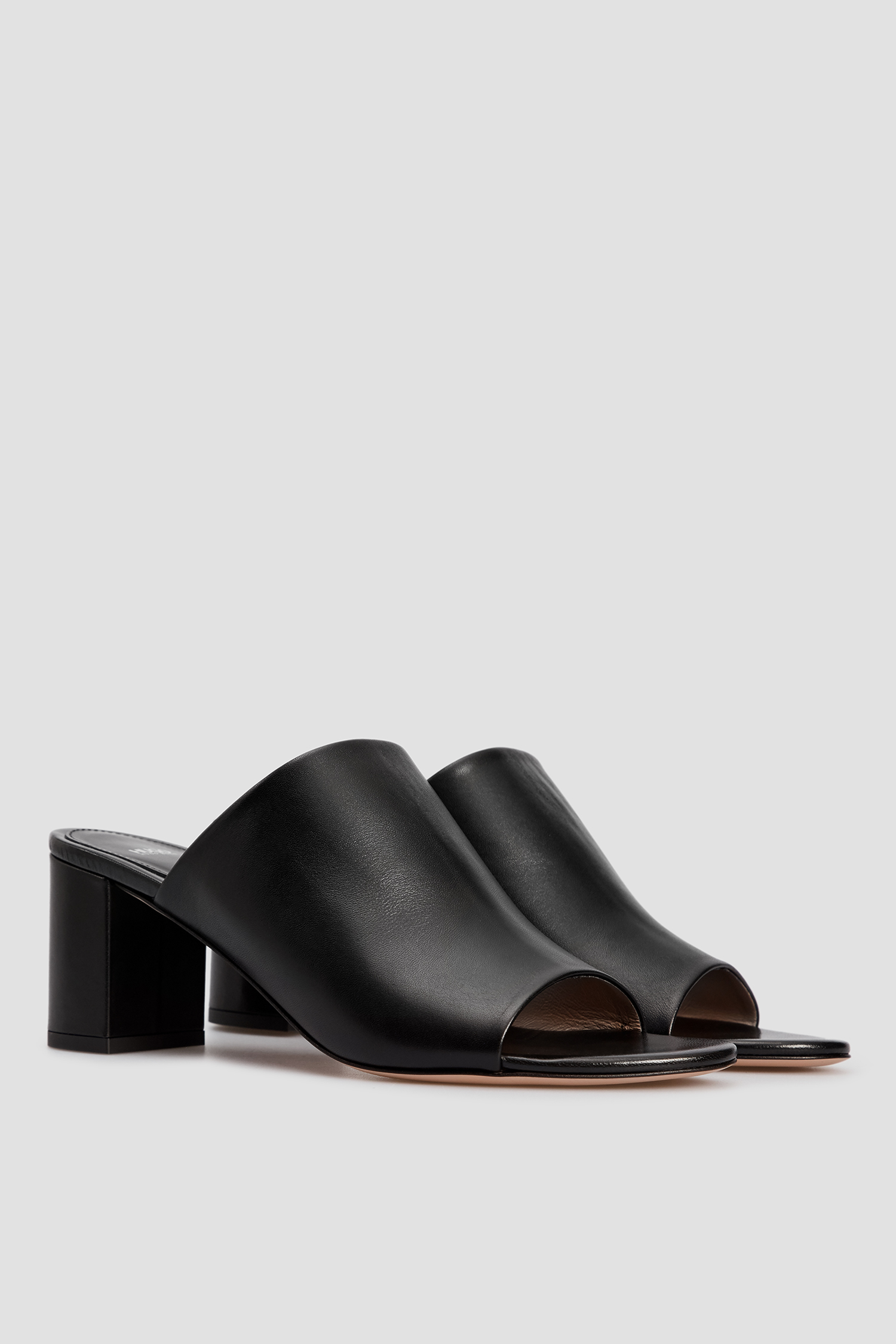 Женские черные кожаные мюли HUGO 50452970;001