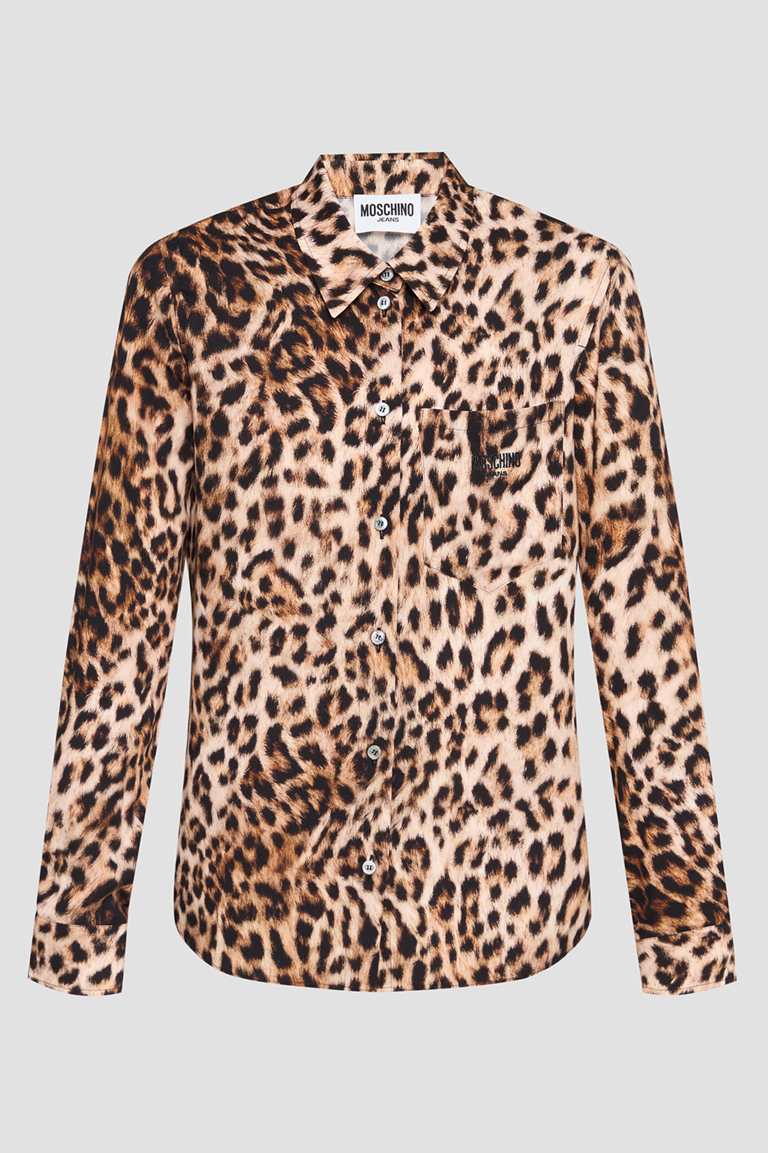 Жіноча коричнева сорочка з візерунком Moschino J0211.3245;1101