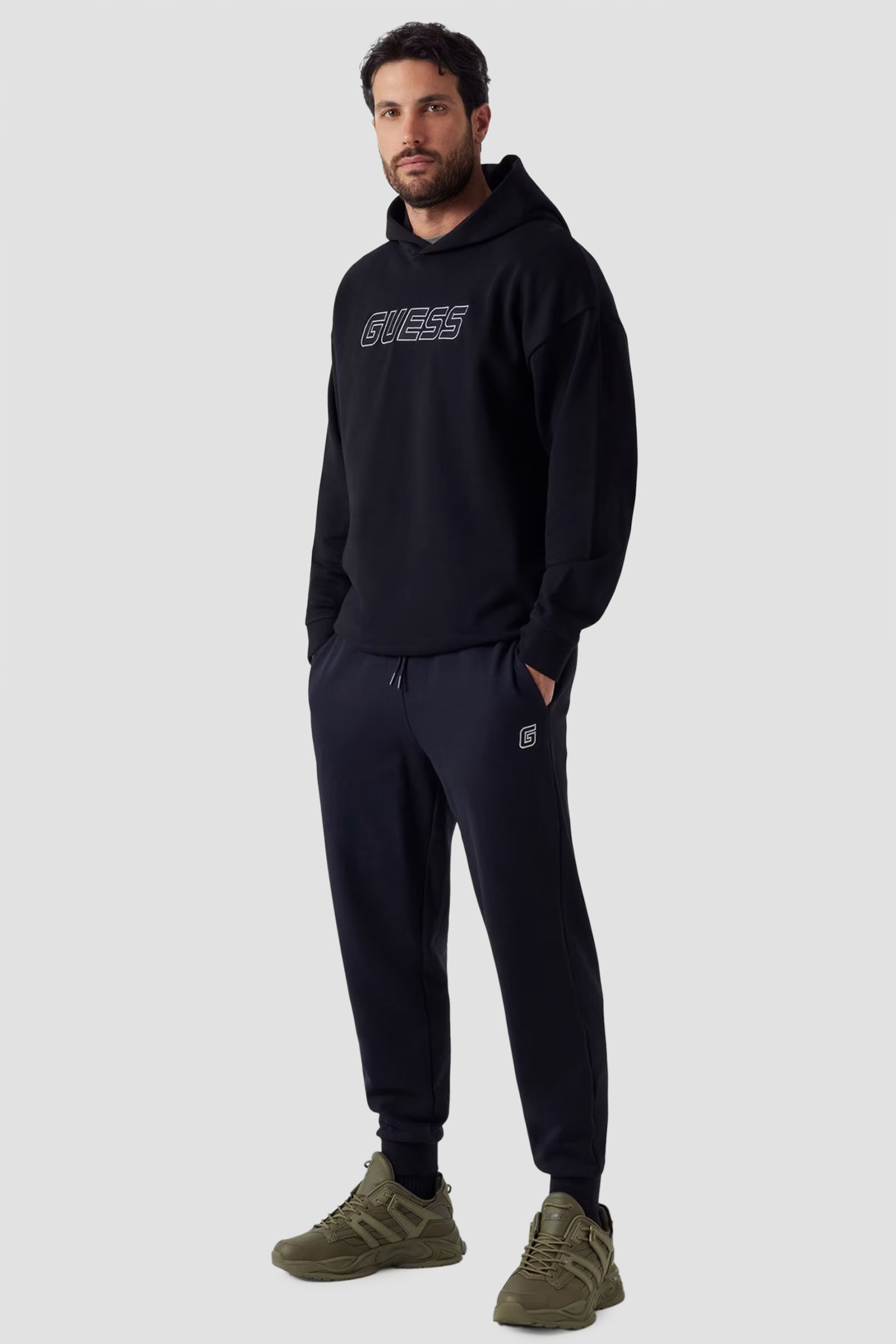 Чоловічі чорні спортивні штани Guess Z5YB01.KCE91;JBLK