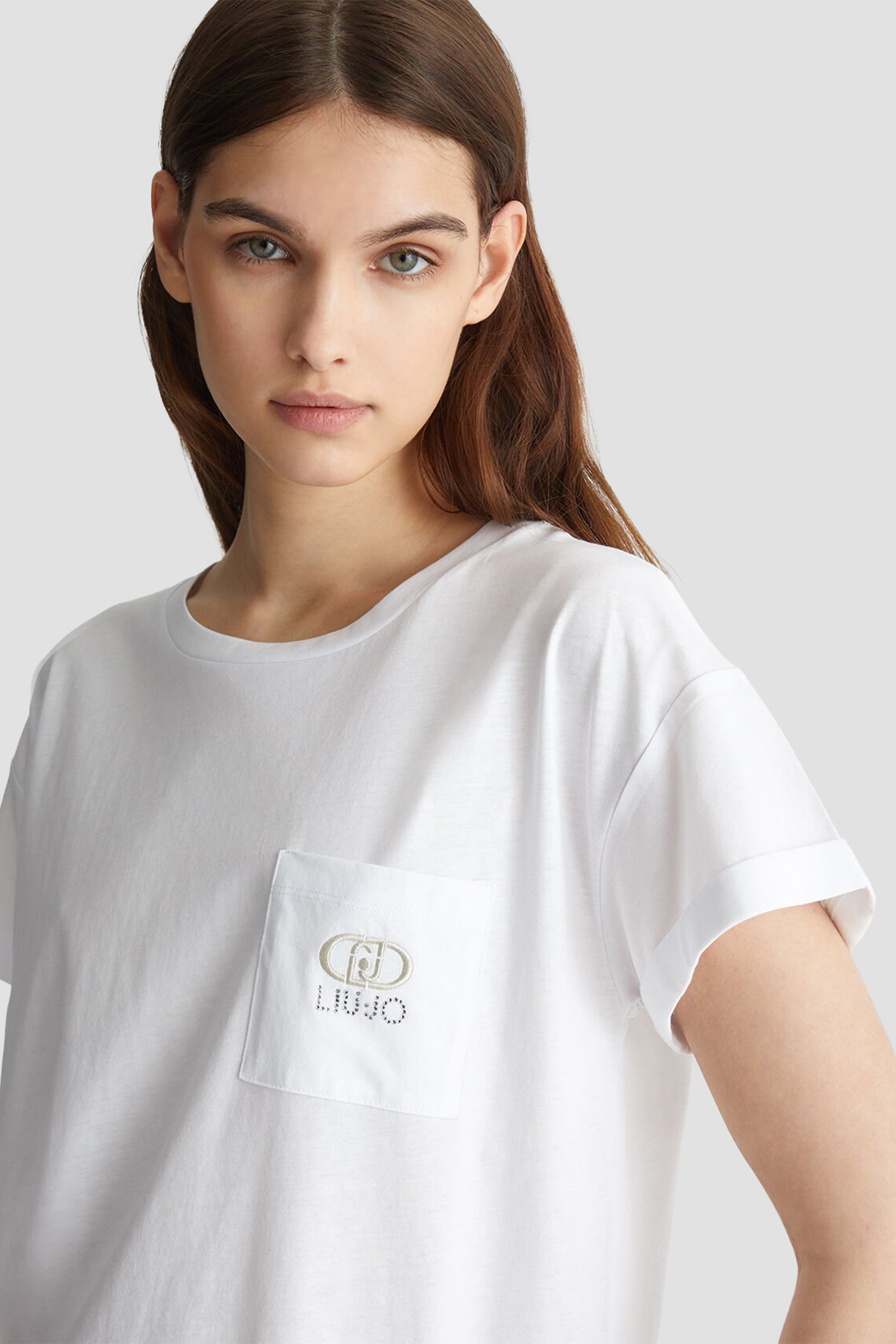 Жіноча біла футболка Liu Jo WF4284.J5904;11111