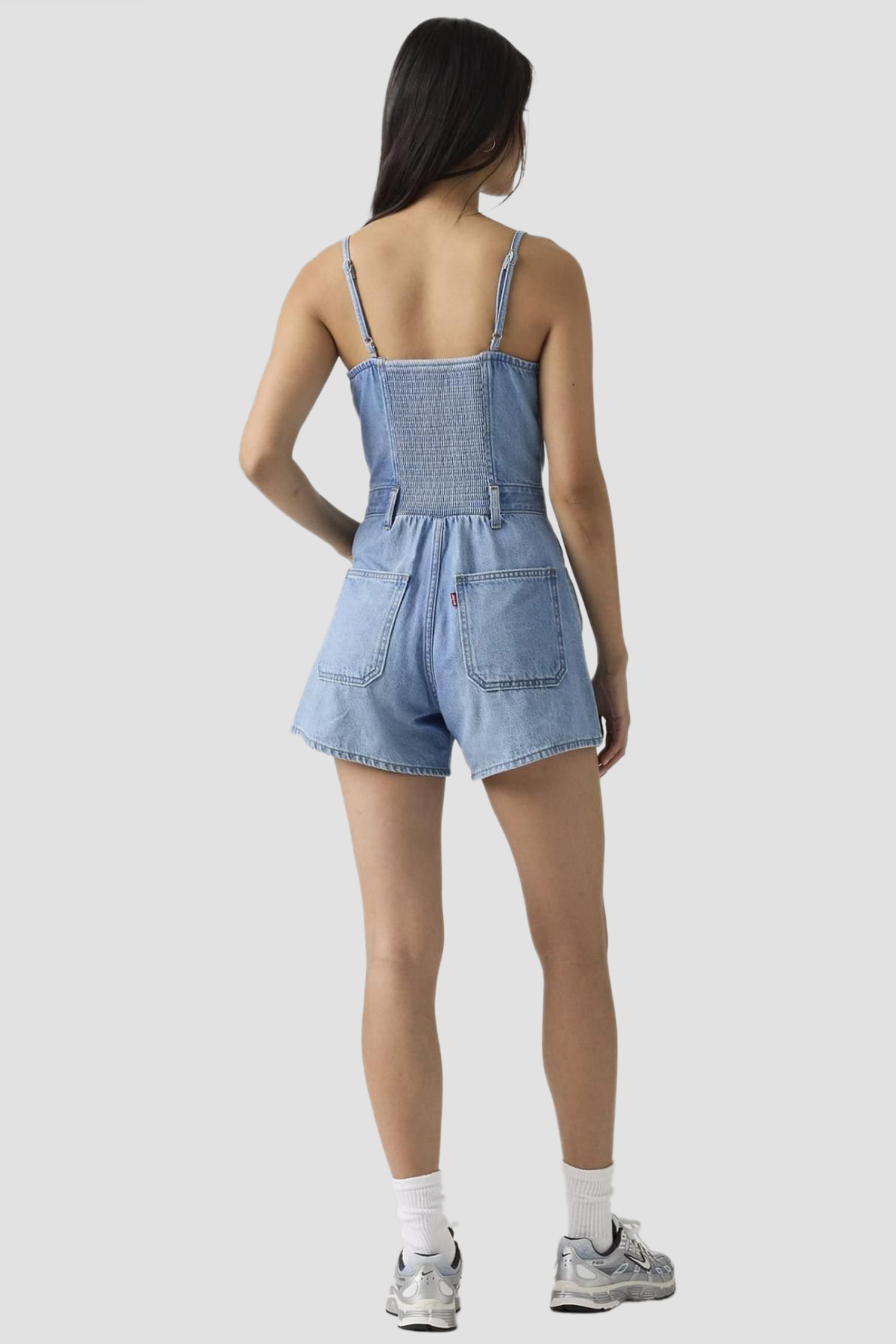 Женский голубой джинсовый комбинезон Levi’s® 005NW;0001
