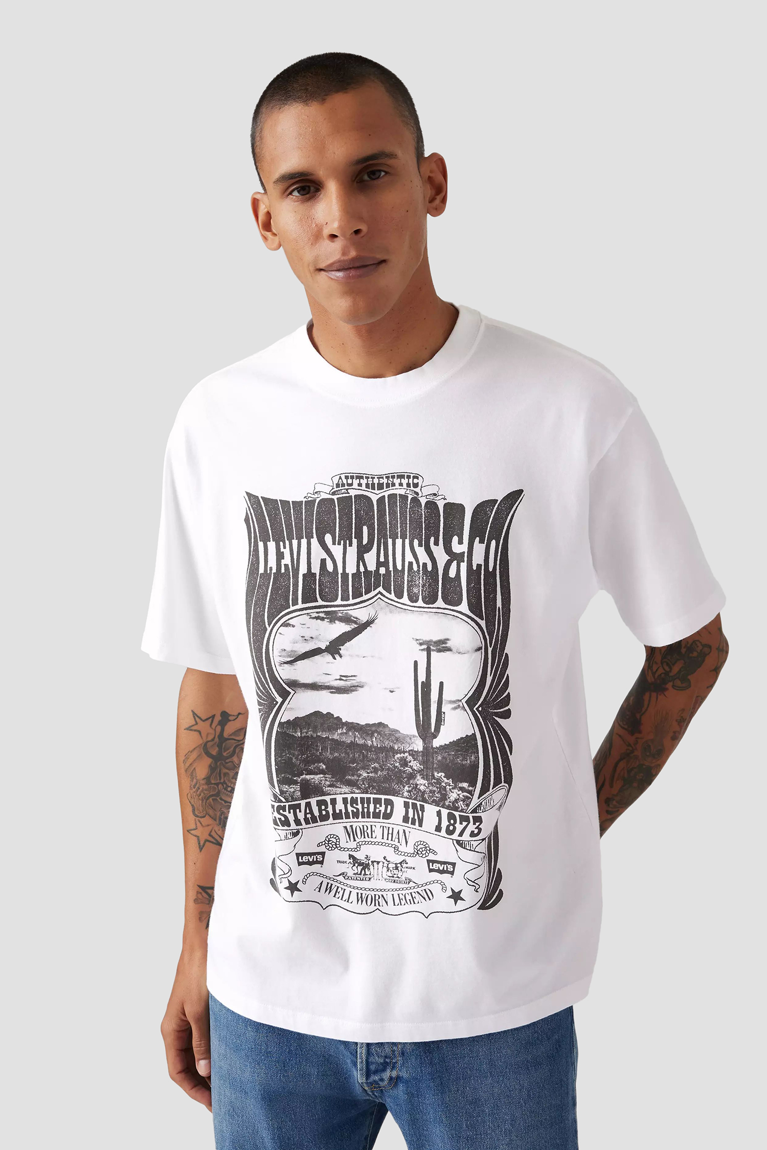 Мужская белая футболка Levi’s® 87373;0226