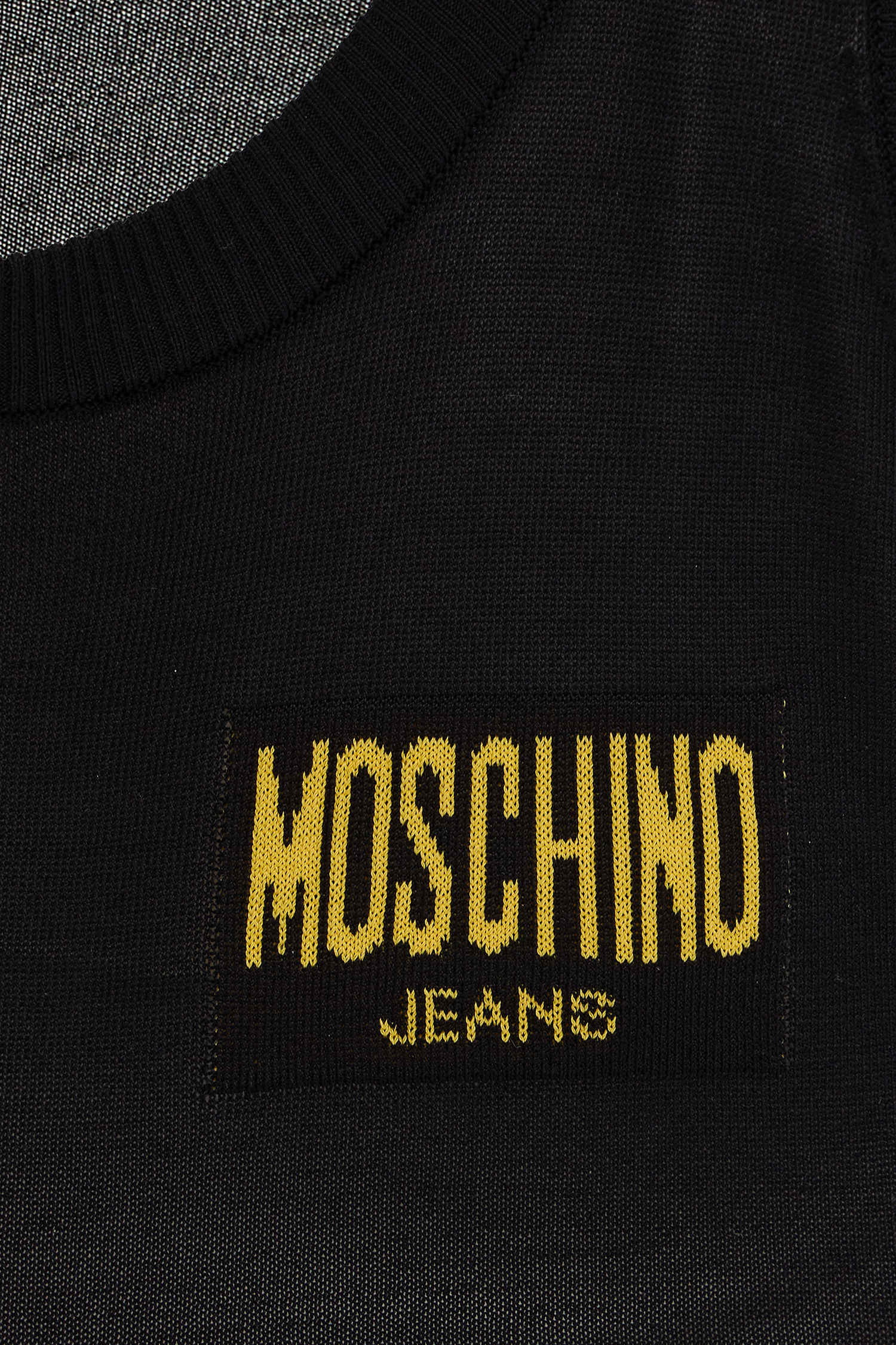 Женский черный топ Moschino V0886.3207;2555