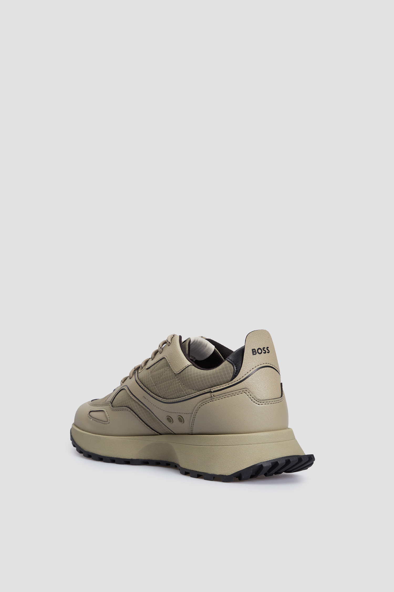 Мужские оливковые кроссовки BOSS 50498913;263