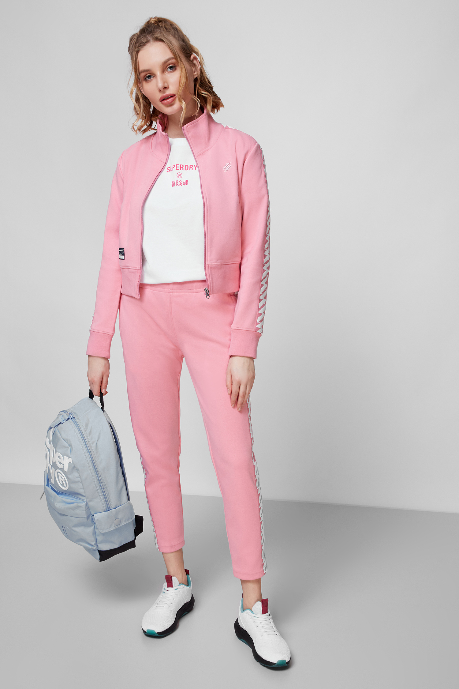 Жіночі рожеві спортивні штани SuperDry W7010652A;3KJ