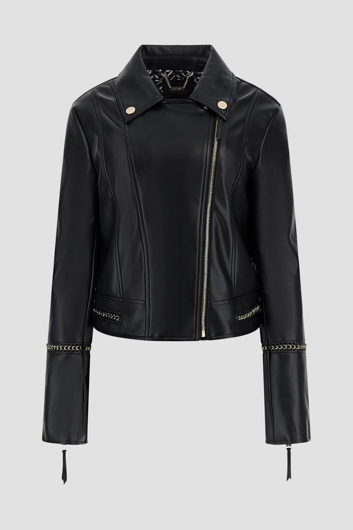 Женская черная косуха Guess W4YL21.WE480;JBLK