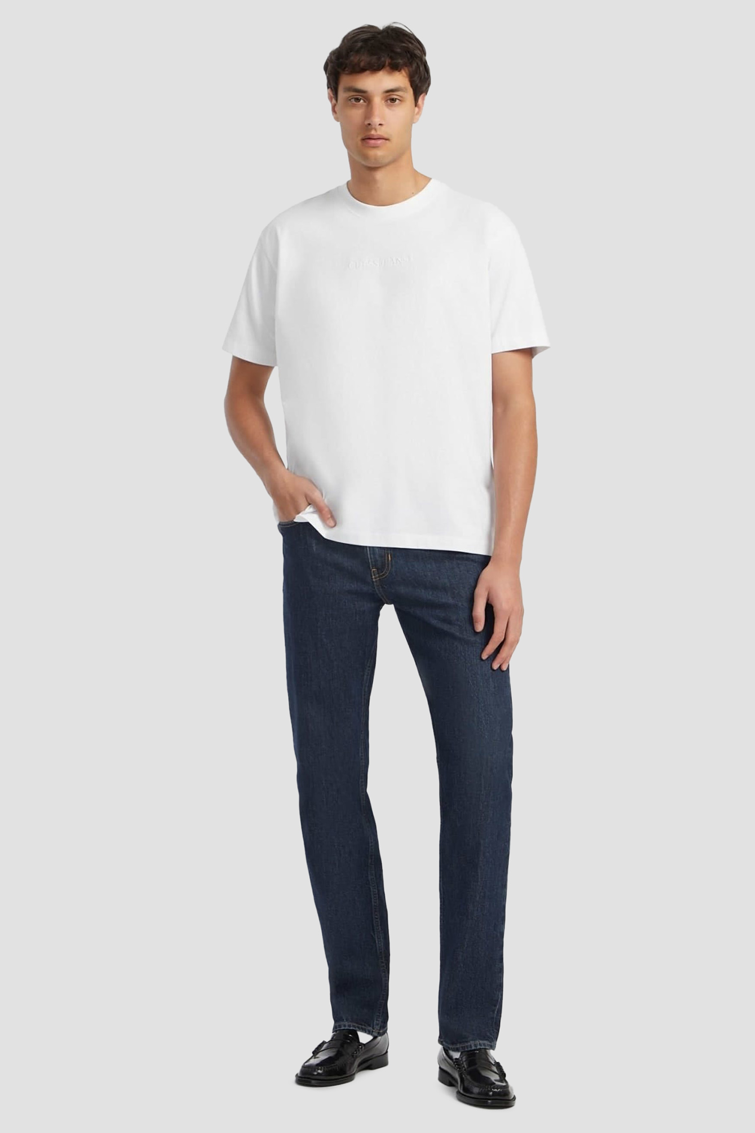 Мужская белая футболка Guess Jeans M4YI44.K8FQ4;G011