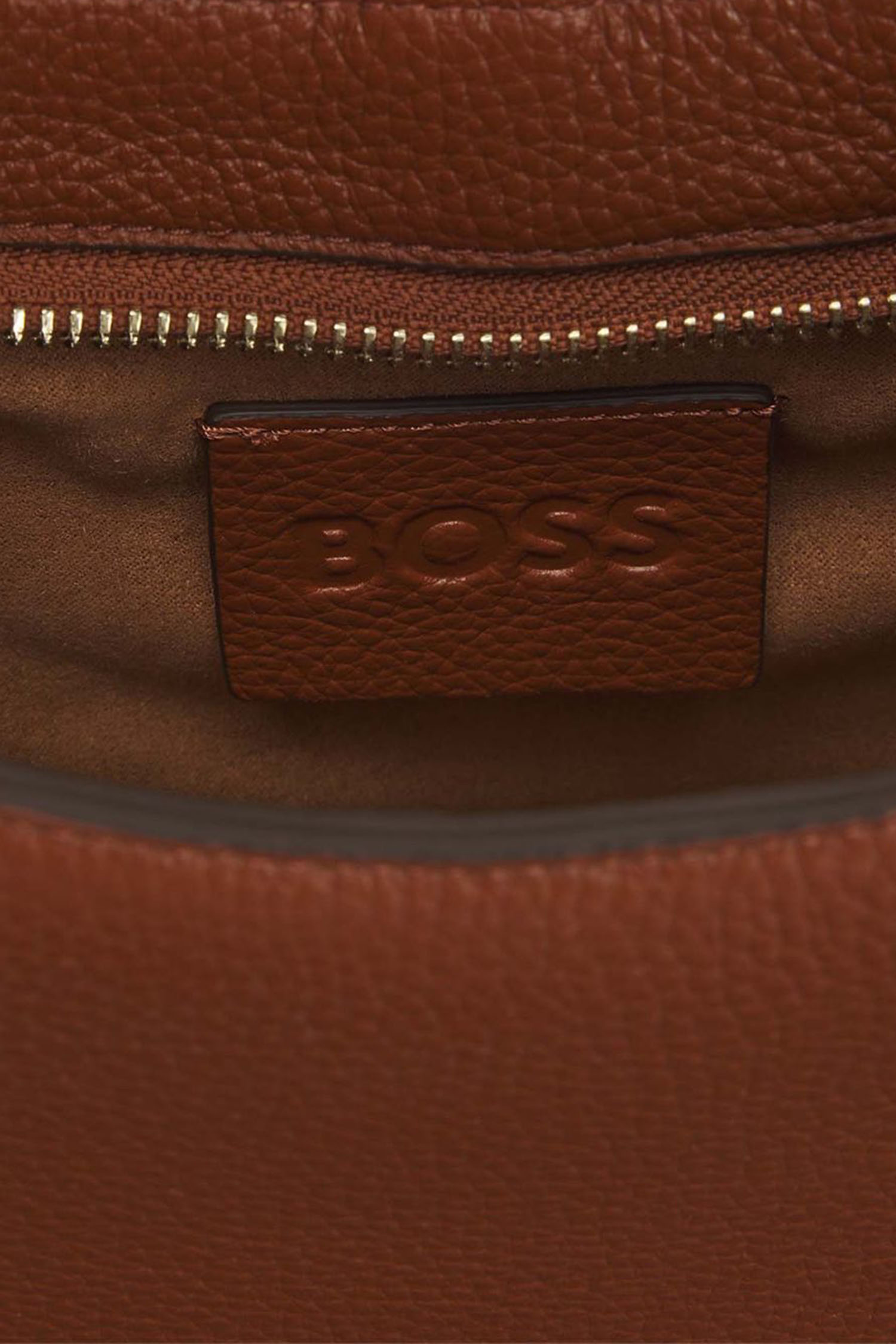 Жіноча коричнева шкіряна сумка BOSS 50542044;216