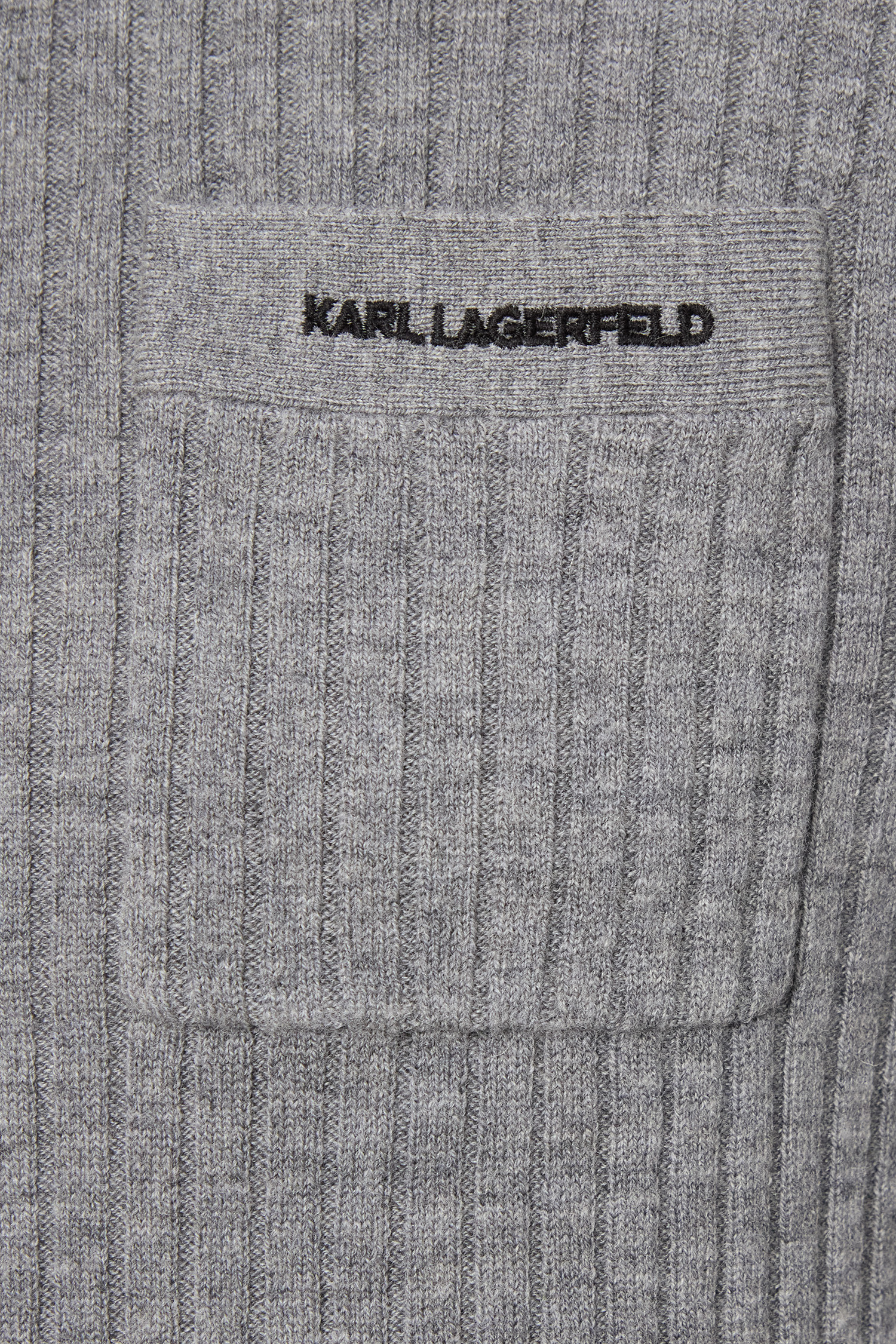 Мужское серое шерстяное поло Karl Lagerfeld 554308.655036;941
