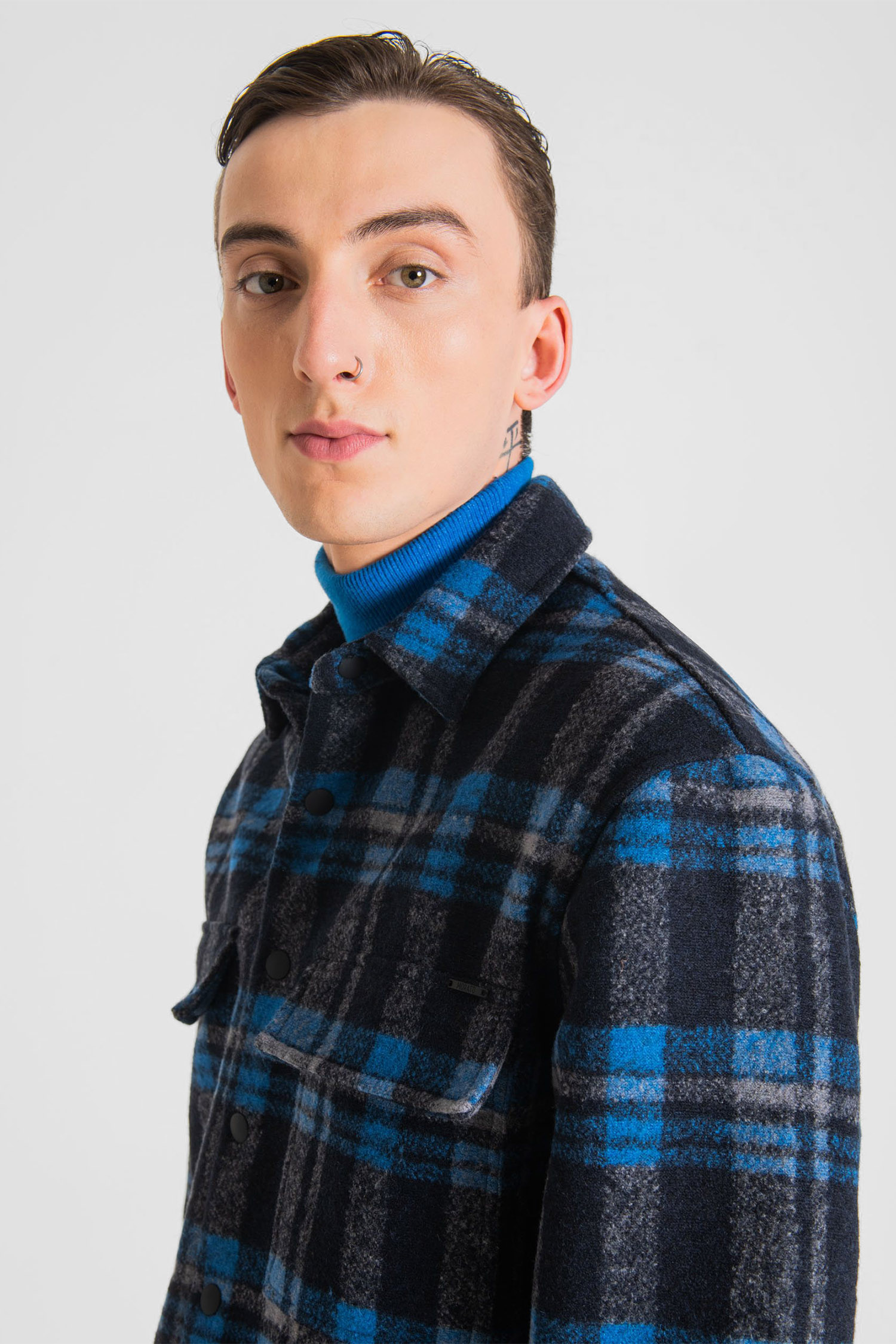 Чоловіча картата сорочка-пальто Antony Morato MMSL00710.FA160086;7073