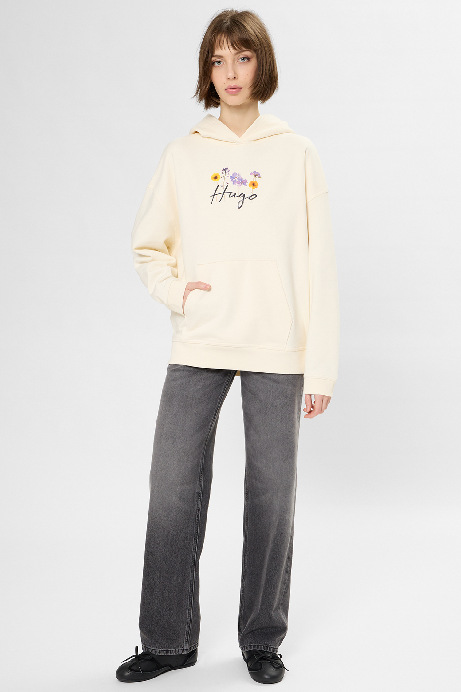 Жіноче біле худі HUGO 50555814;115