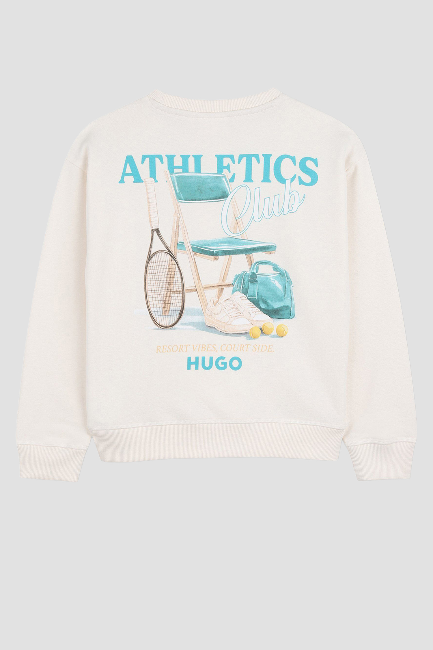 Детский белый свитшот HUGO kids G01024;C153