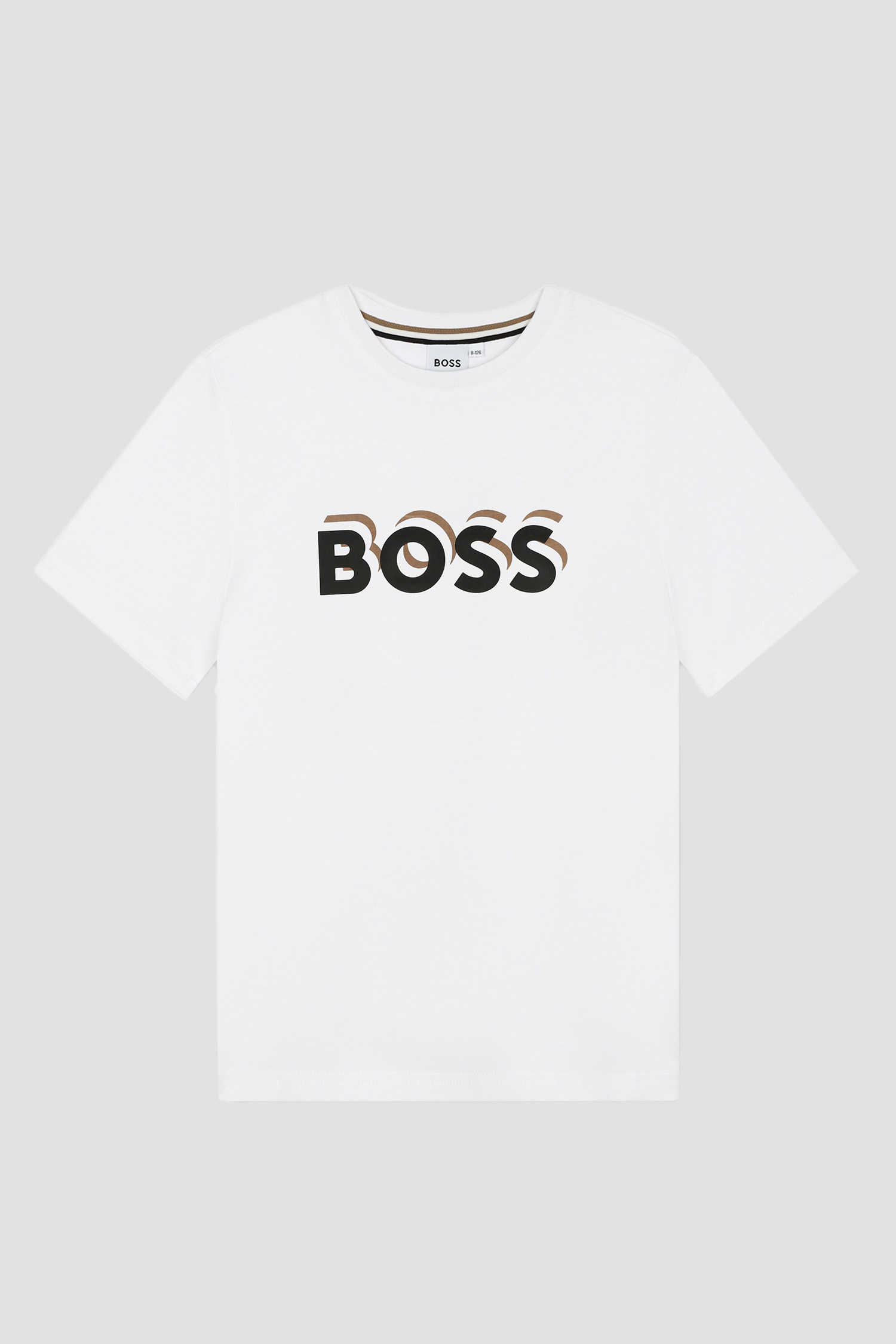 Детская белая футболка BOSS kids J50723;10P