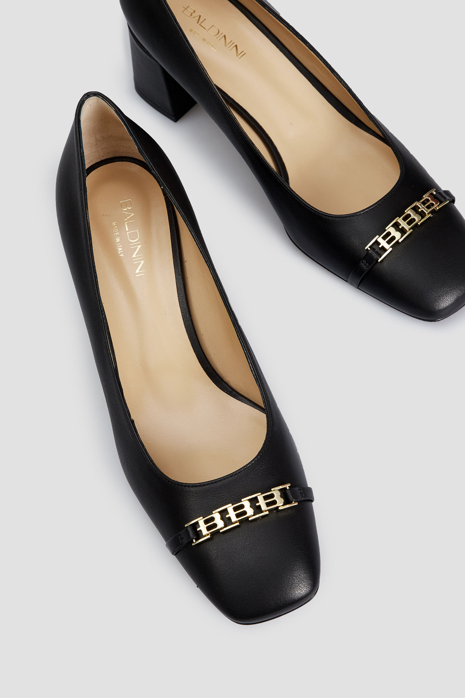 Женские черные кожаные туфли BALDININI D4B242P5VISH;0000