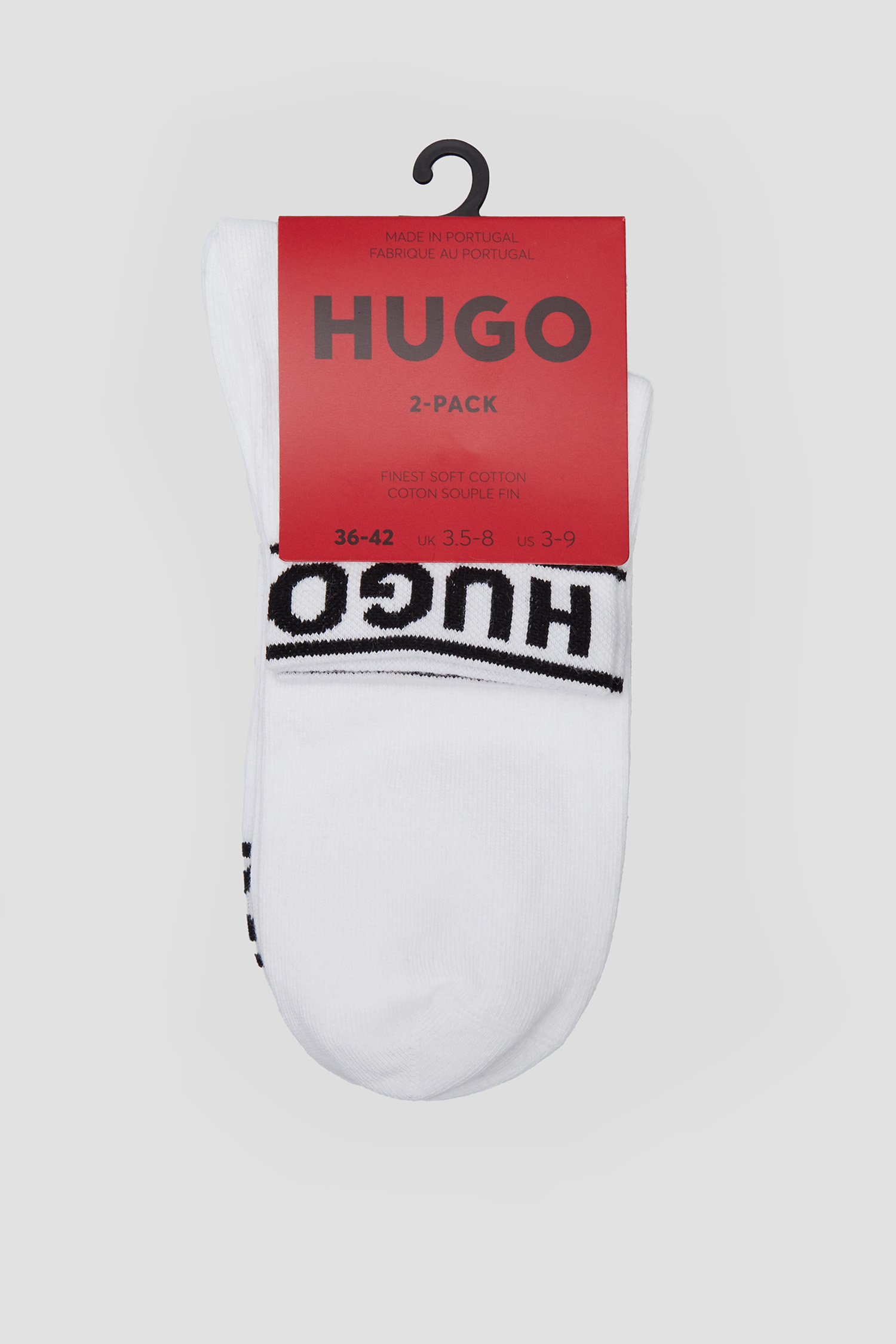 Женские белые носки (2 пары) HUGO 50469291;100