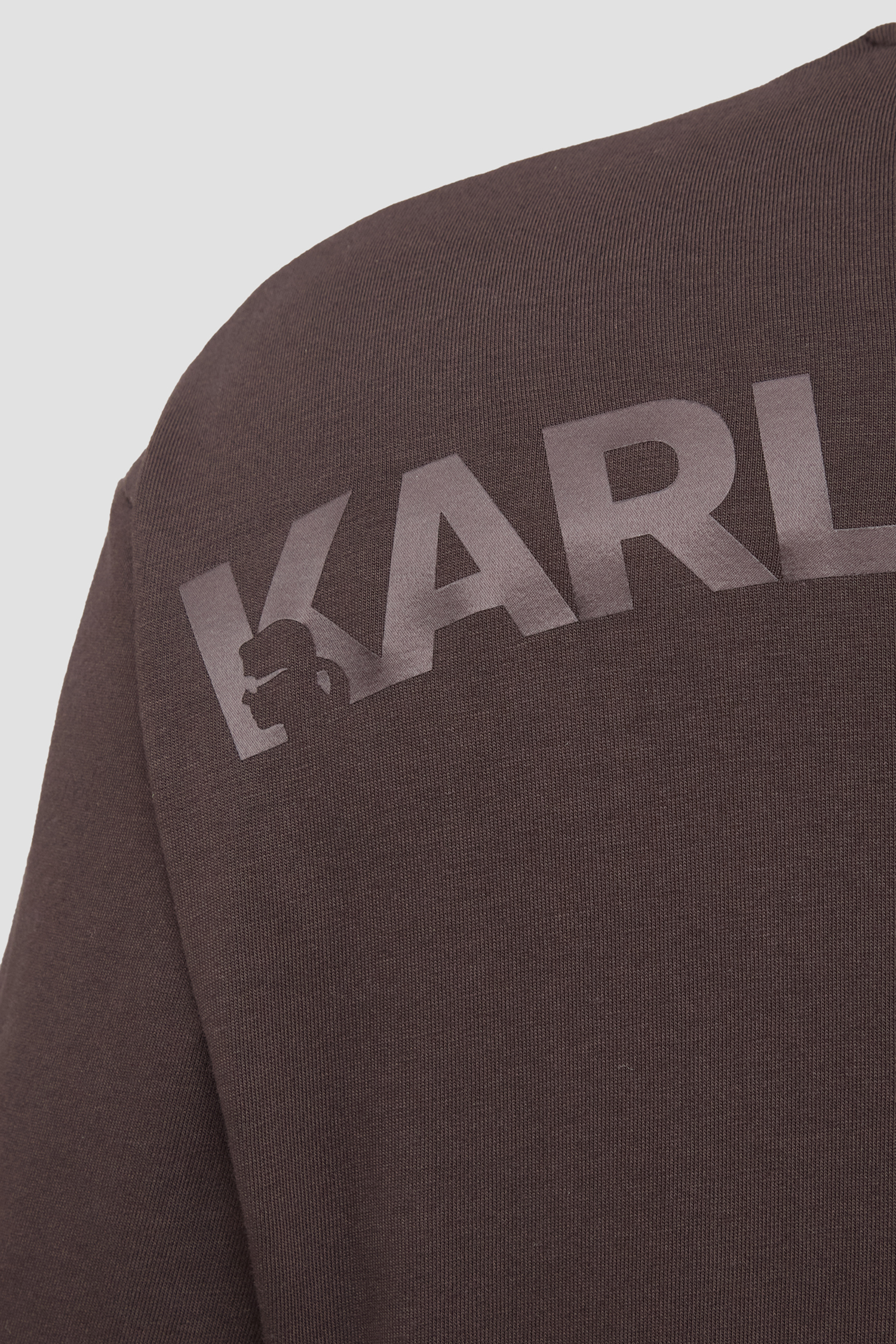 Чоловіча темно-коричнева футболка Karl Lagerfeld 561225.755133;490