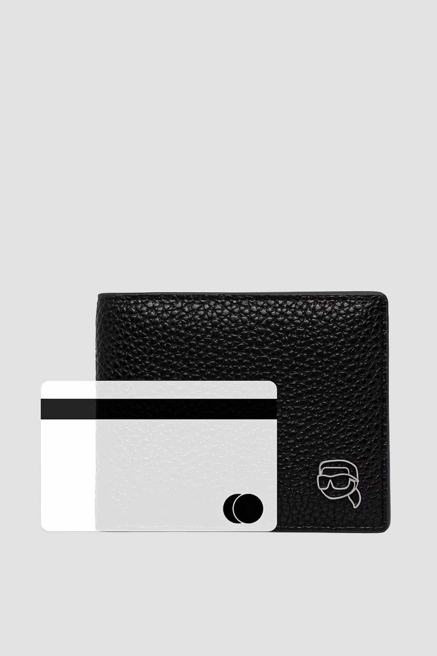 Чоловічий чорний гаманець Karl Lagerfeld A3M32056;999