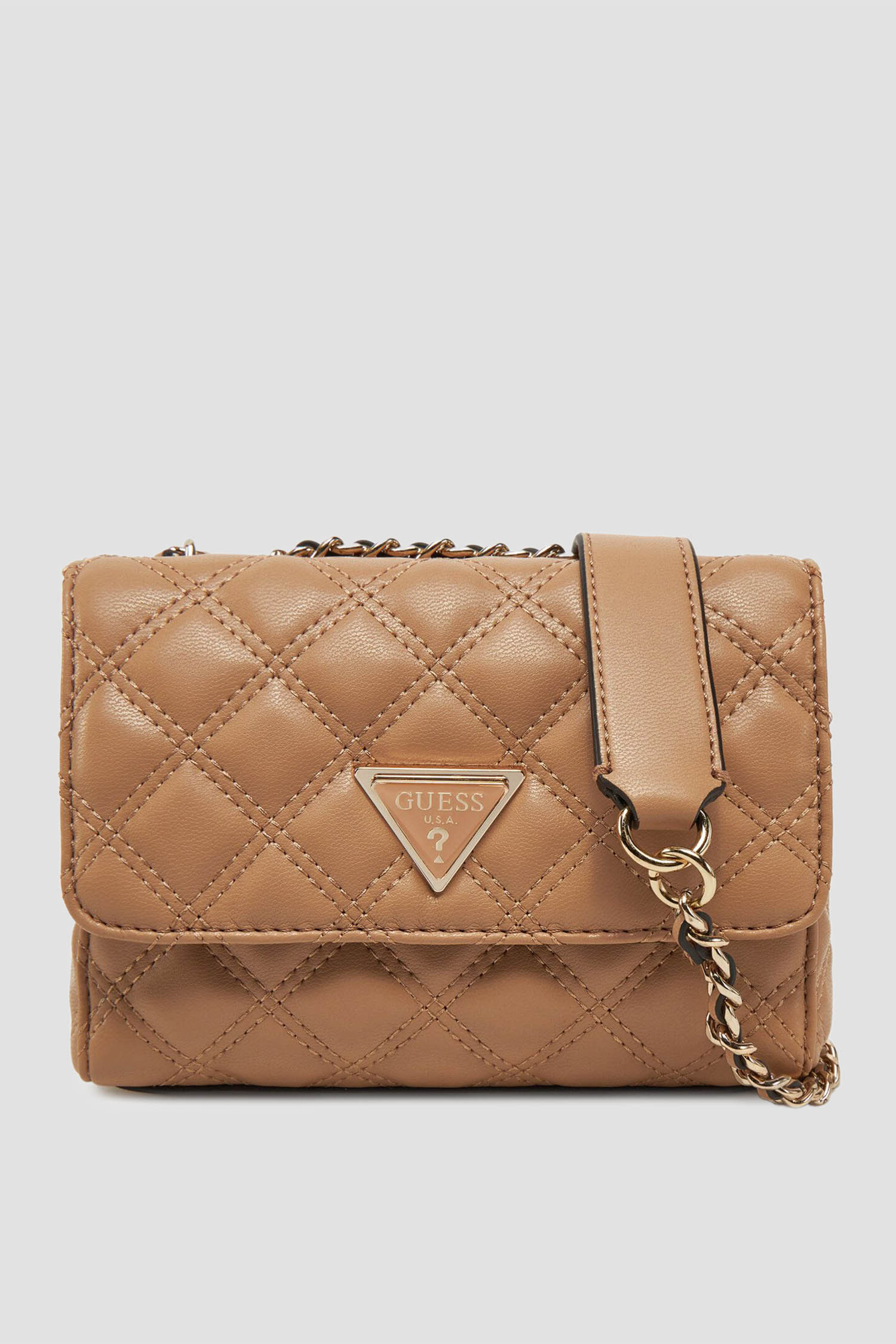 Женская бежевая сумка Guess HWQG87.48740;BEI