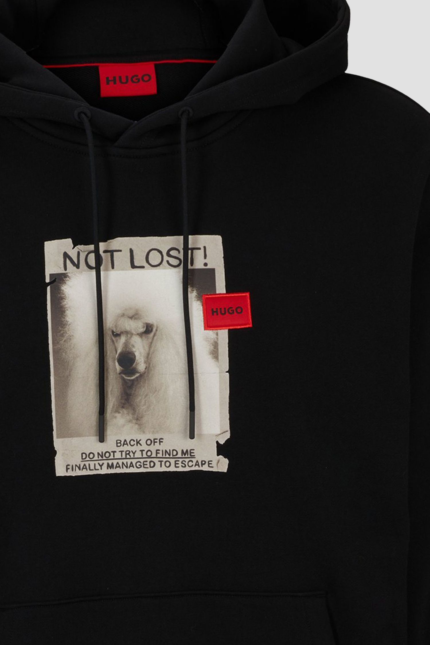 Мужское черное худи HUGO 50504846;001