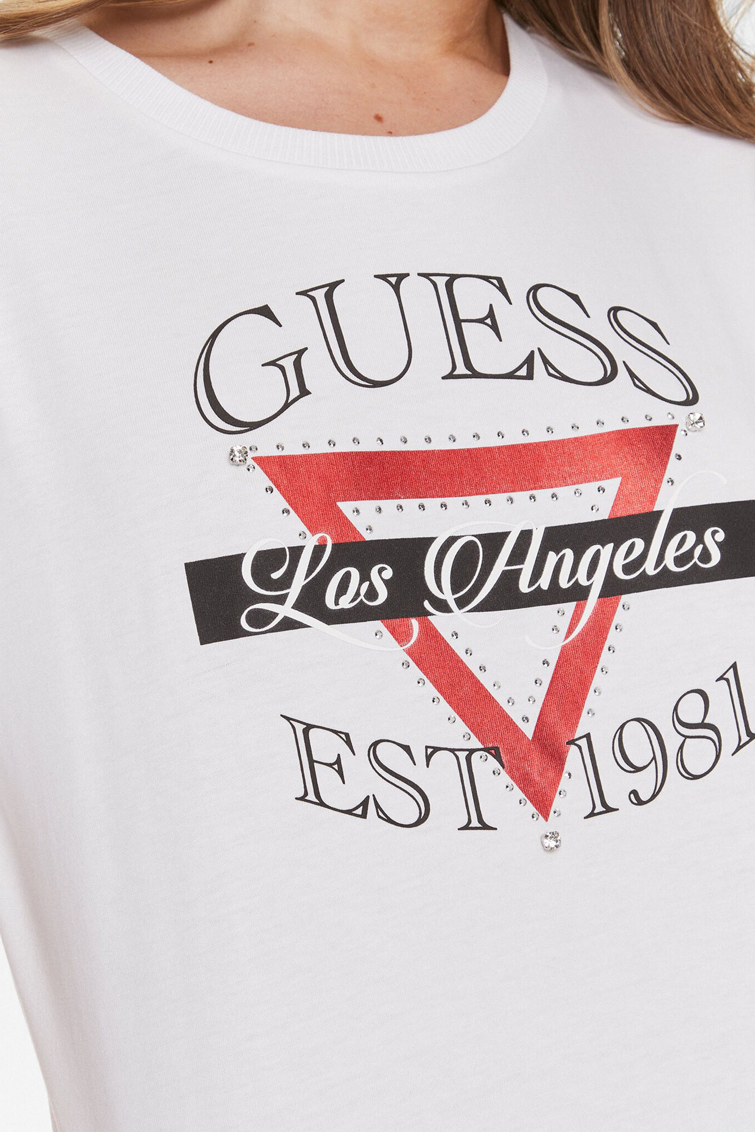 Женская белая футболка Guess W4RI43.K8FQ4;G011 — Ultrashop