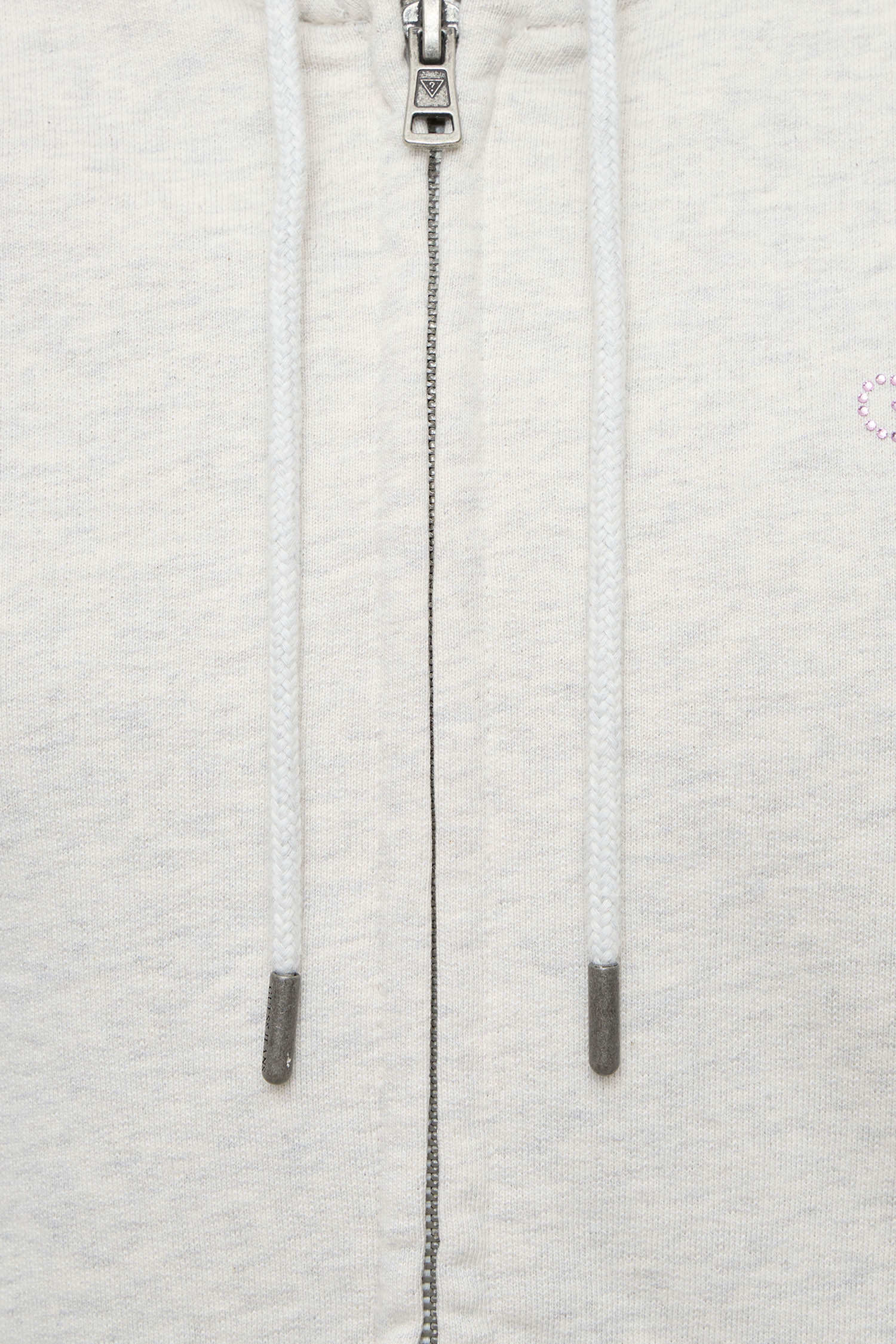 Женская светло-серая кофта на молнии Guess Jeans W6YQ10.K3872;H91N