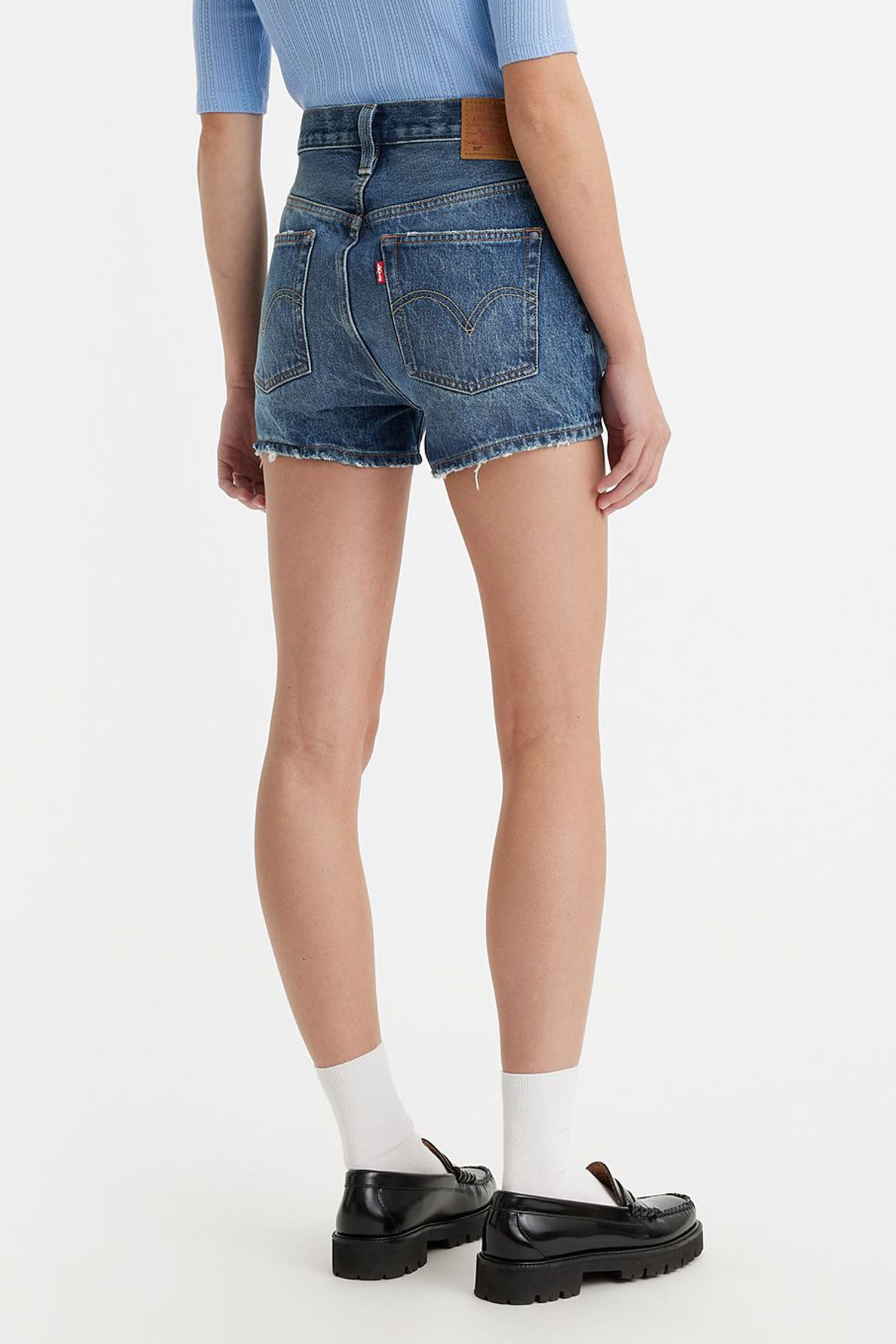 Женские синие джинсовые шорты 501® Original Fit High Rise Levi’s® 56327;0312