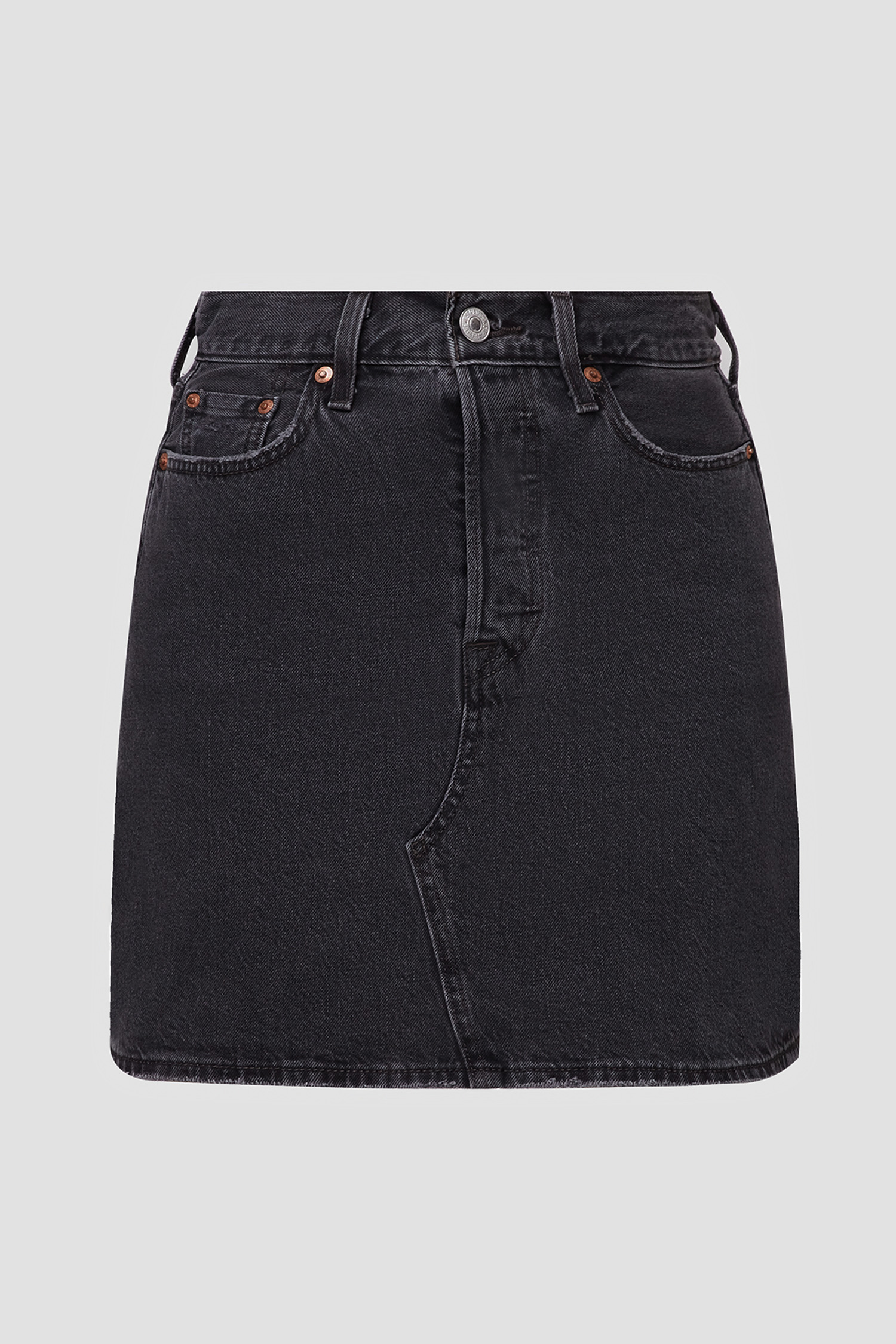 Темно-серая джинсовая юбка для девушек High-Rise Deconstructed Skirt Levi’s® 77882;0018