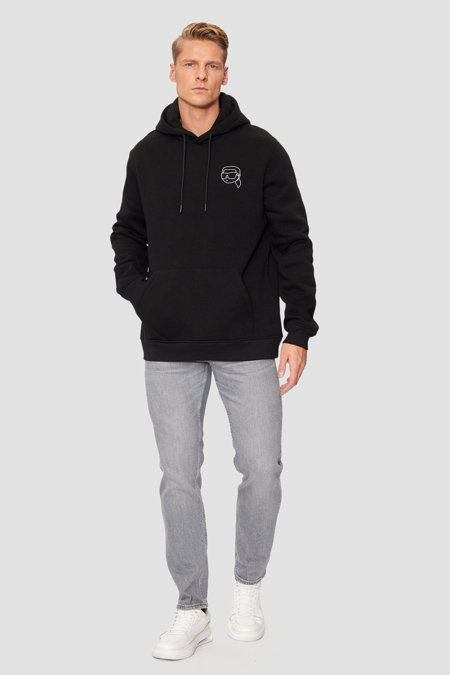 Мужское черное худи Karl Lagerfeld 544908.705442;991