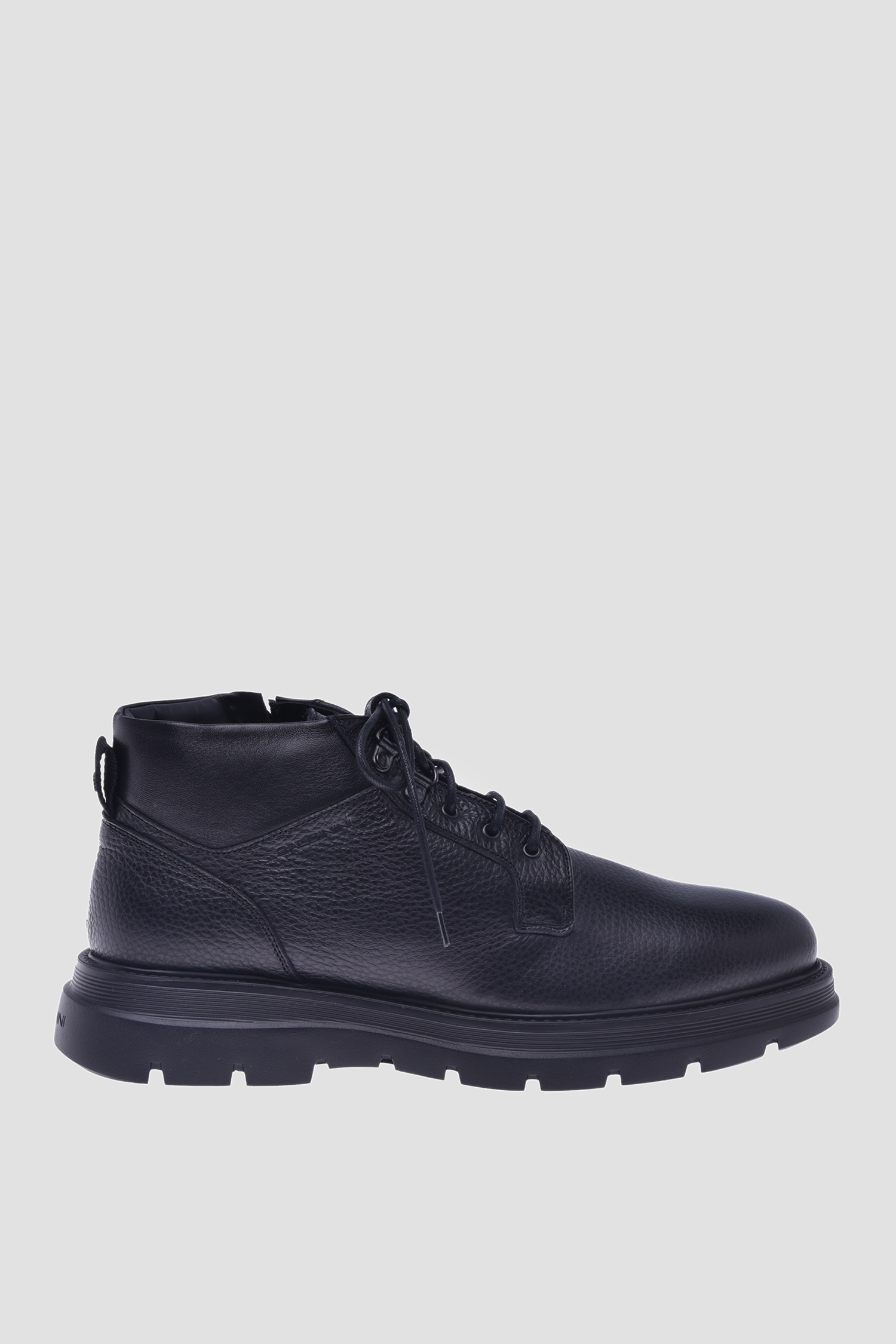 Чоловічі чорні шкіряні черевики Baldinini U3B365BOGE;0000