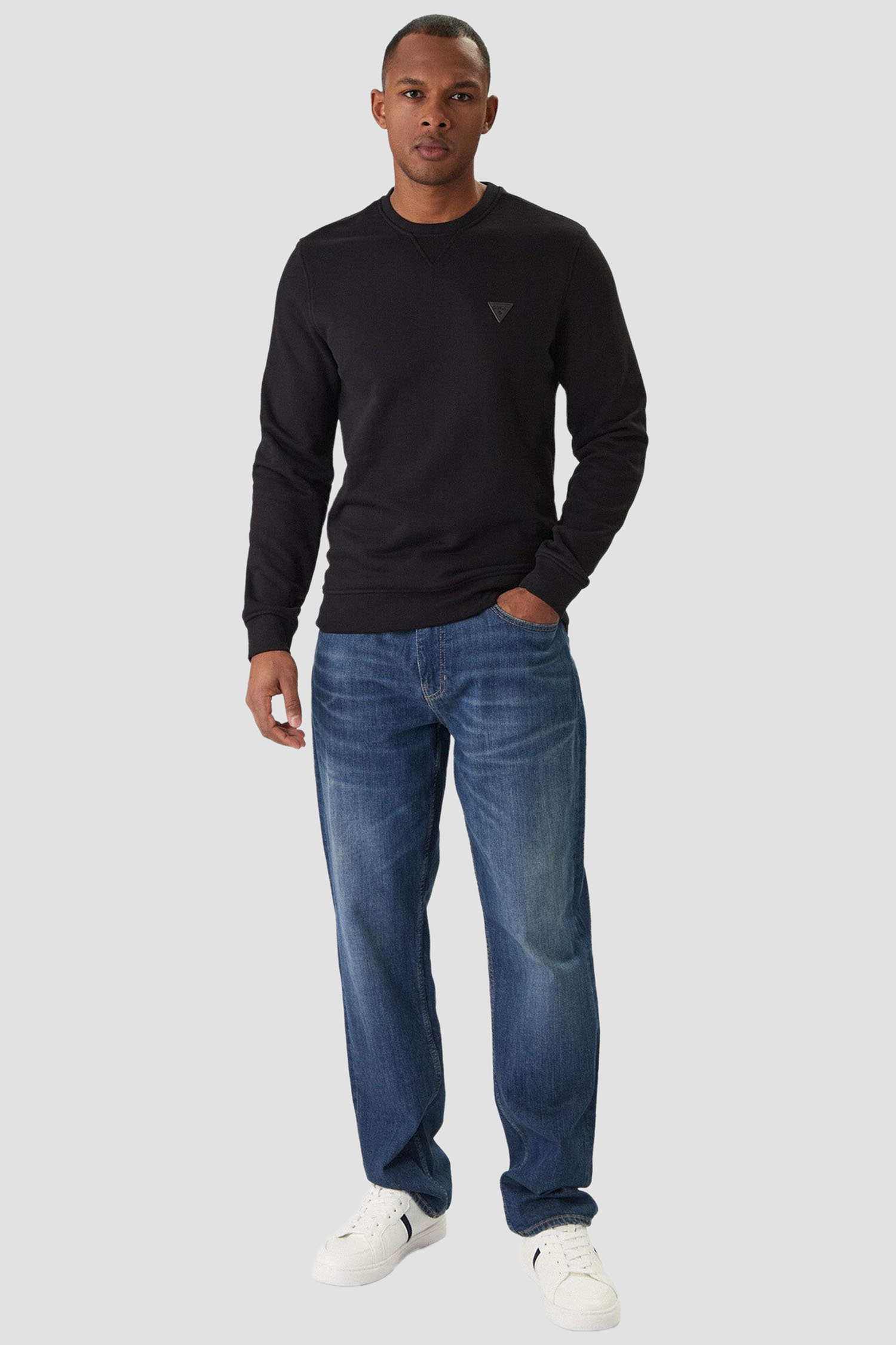 Чоловічий чорний світшот Guess M6RQ08.KCN01;JBLK