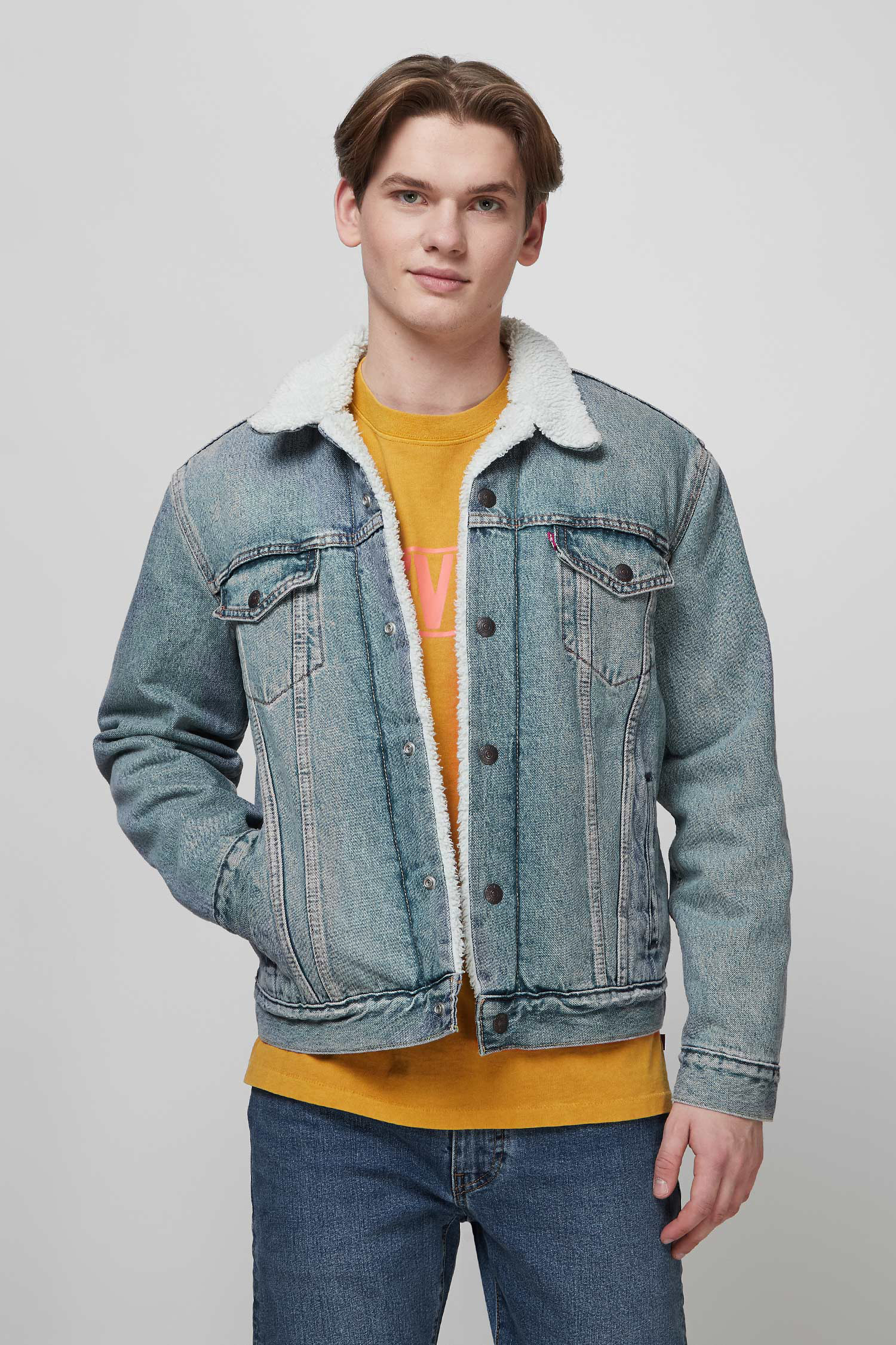 Блакитна джинсова куртка для хлопців Levi’s® 16365;0070
