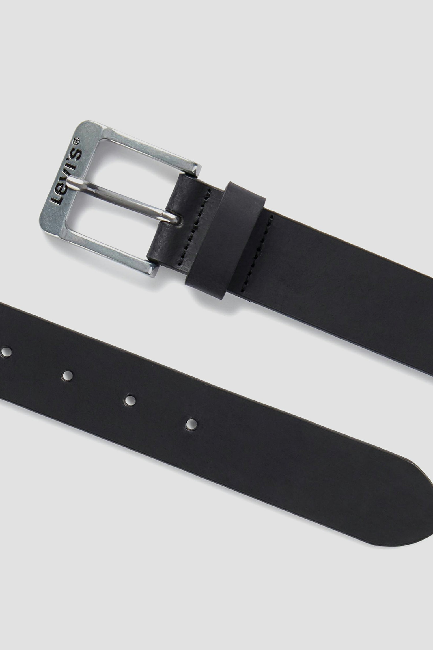Мужской черный кожаный ремень Levi’s® 77134;0611