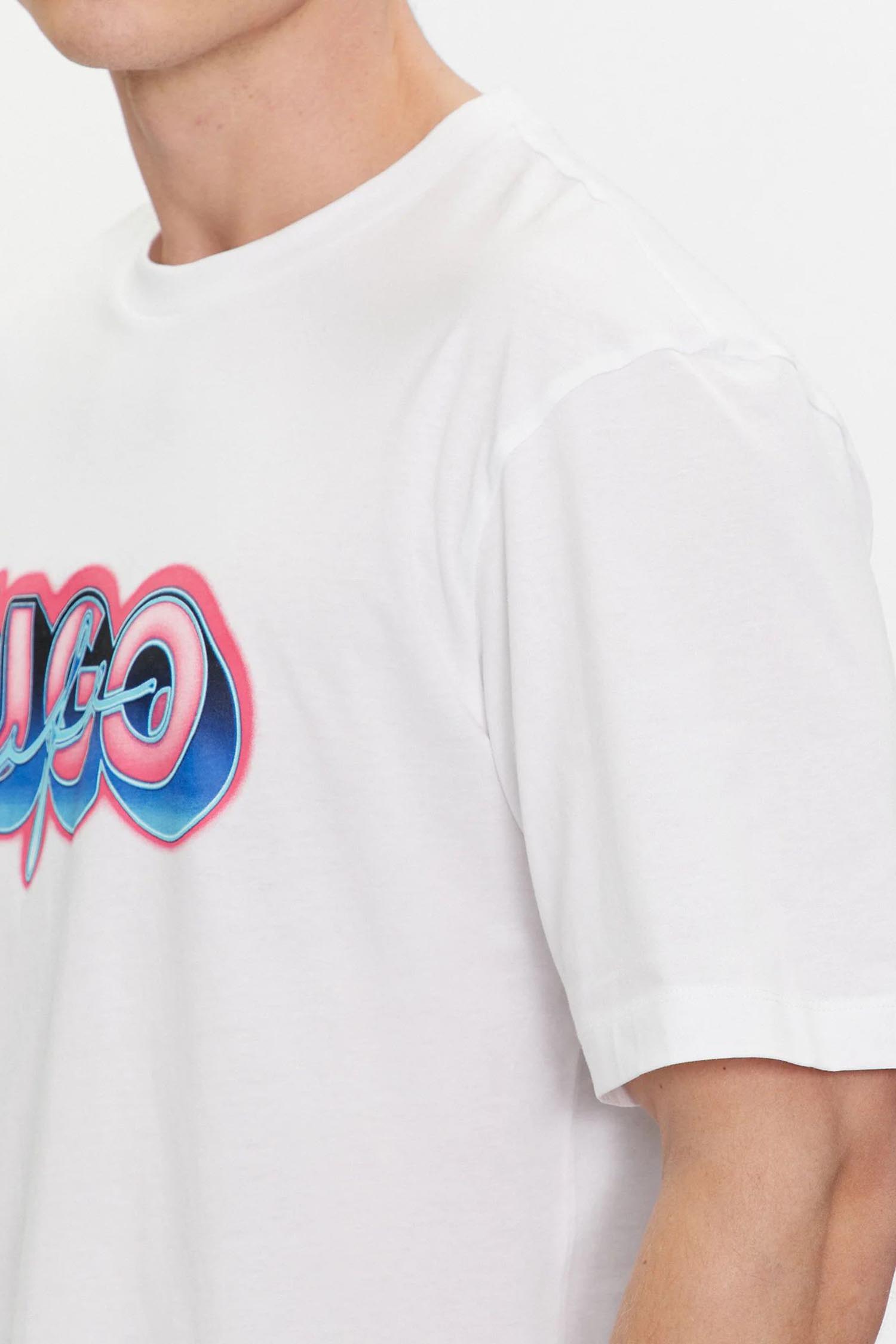 Чоловіча біла футболка HUGO BLUE 50515278;100