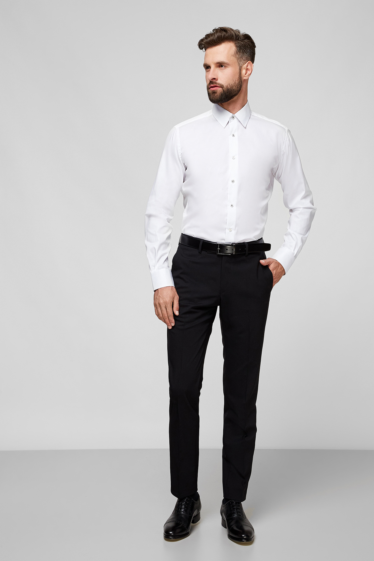 Мужская белая рубашка Karl Lagerfeld 502687.605100;10
