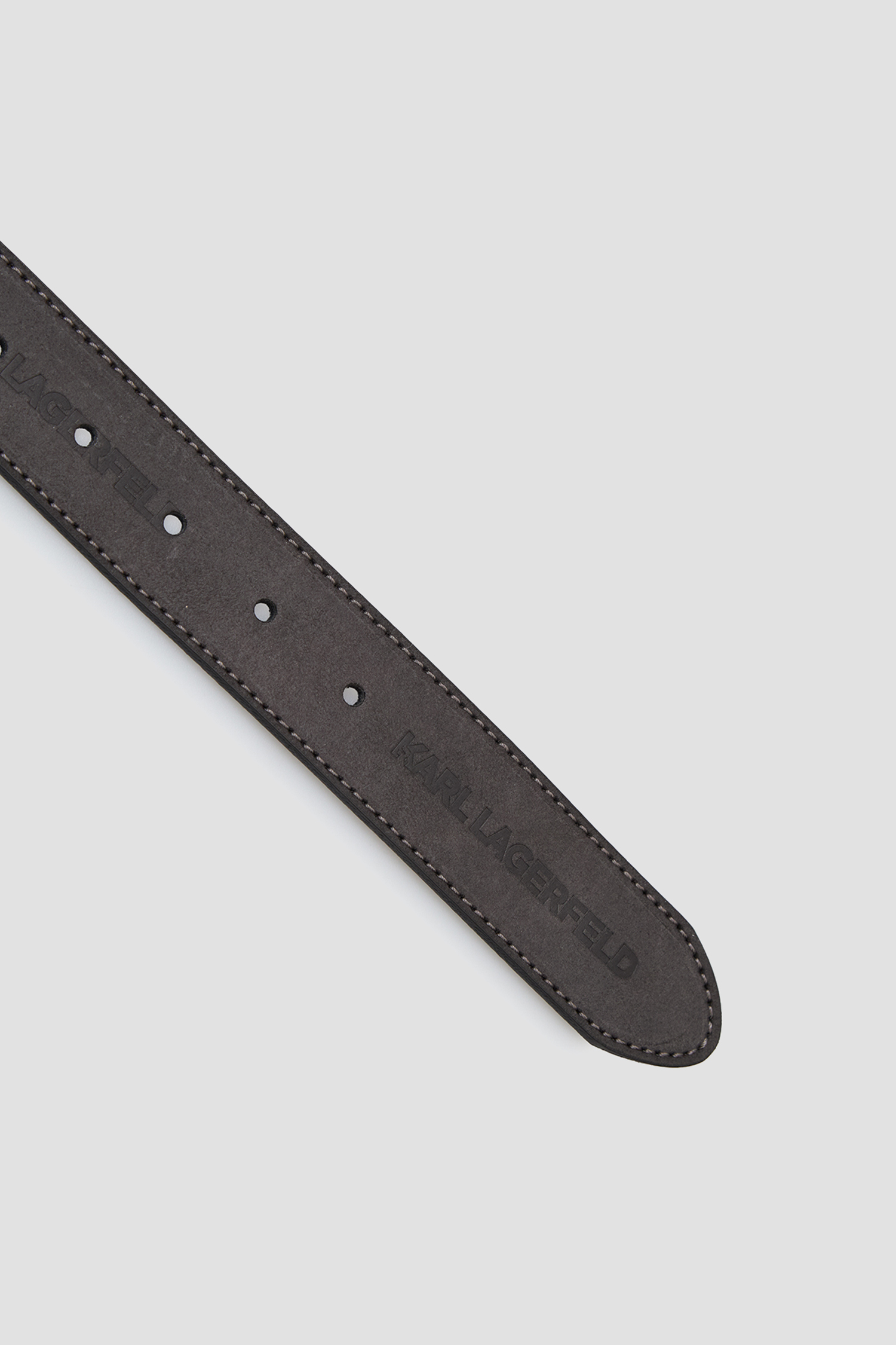 Чоловічий чорний шкіряний ремінь Karl Lagerfeld 562425.815300;990