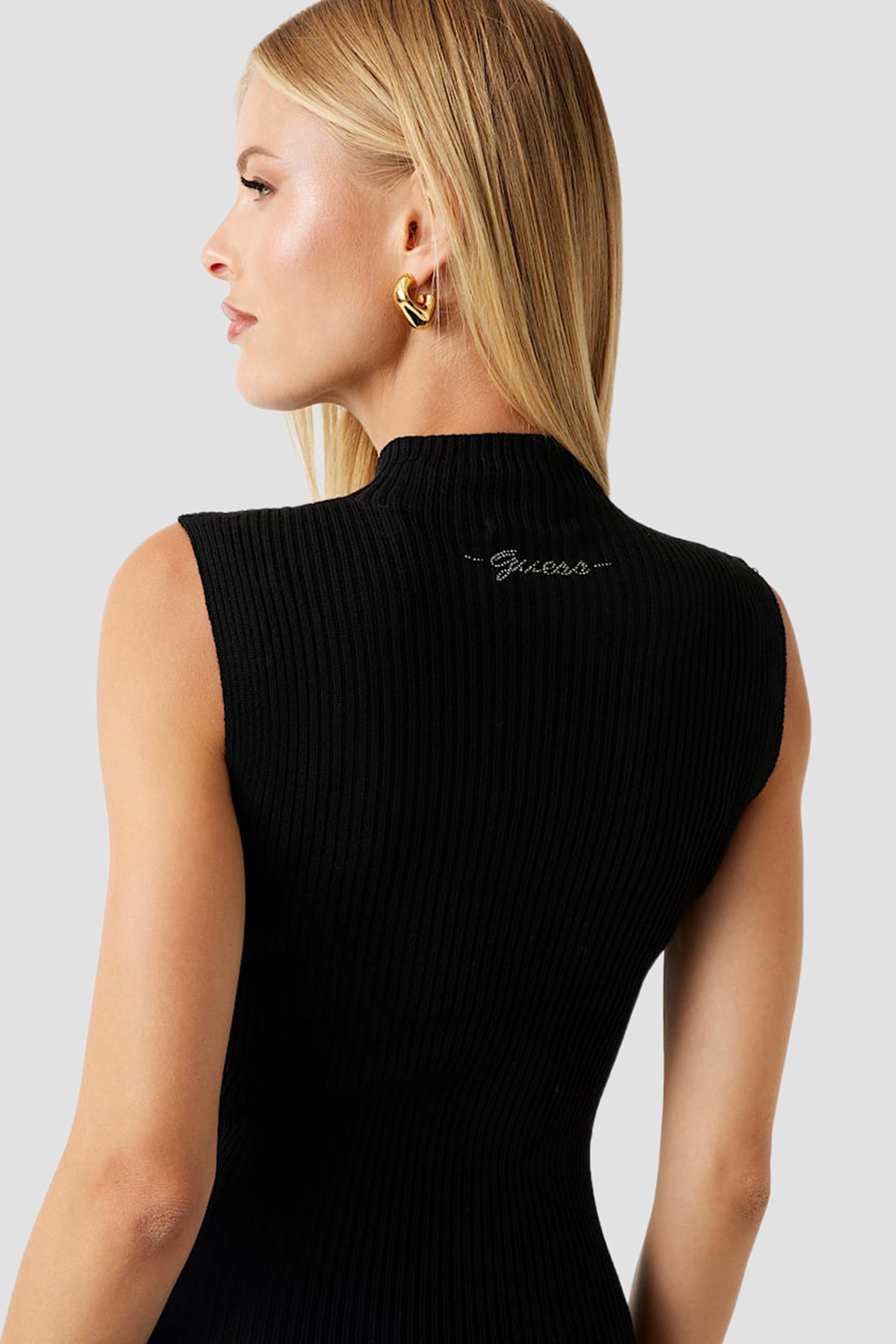 Женское черное платье Guess W5BK23.Z3OW2;JBLK
