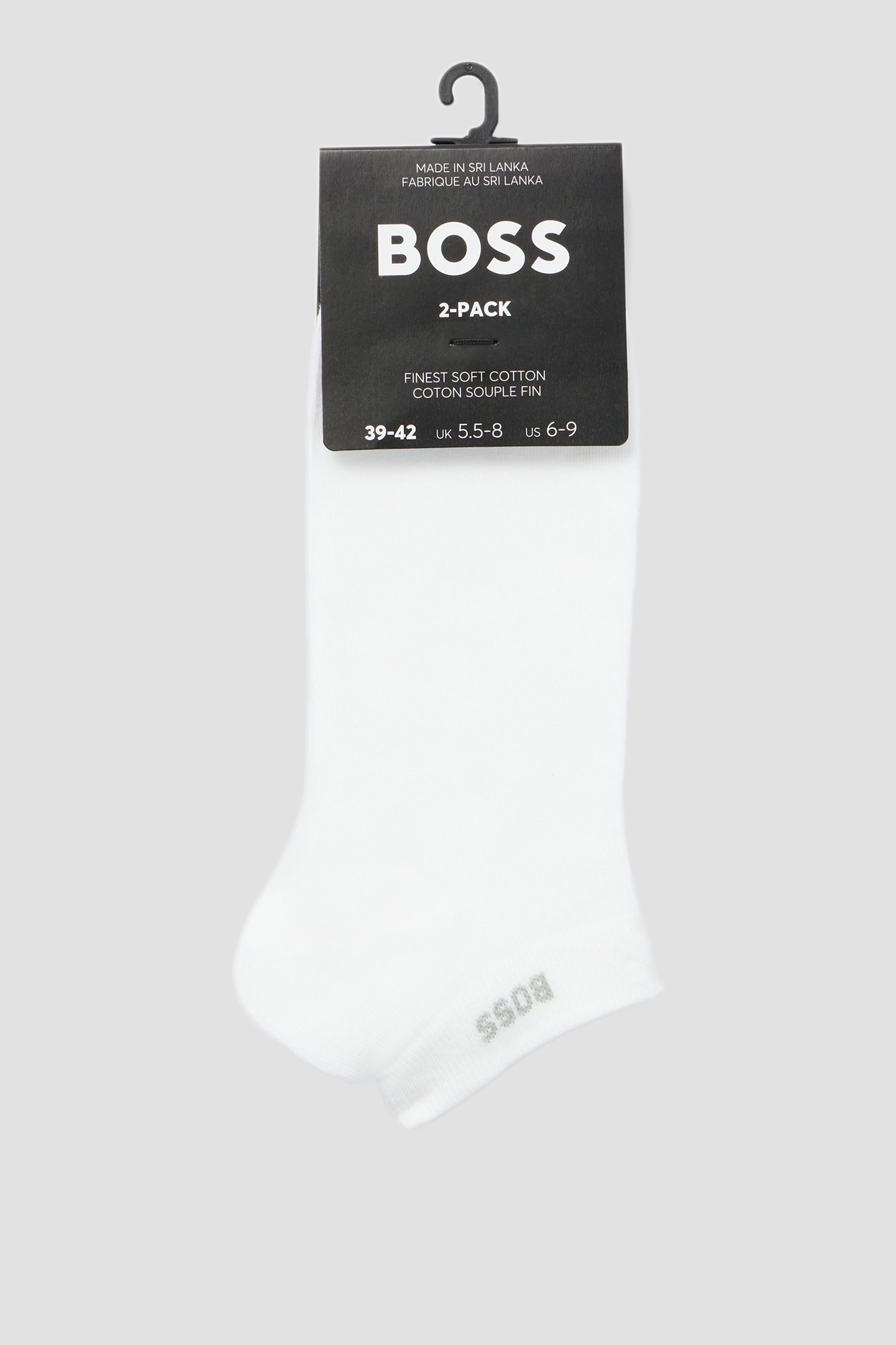 Мужские белые носки (2 пары) BOSS 50469849;100
