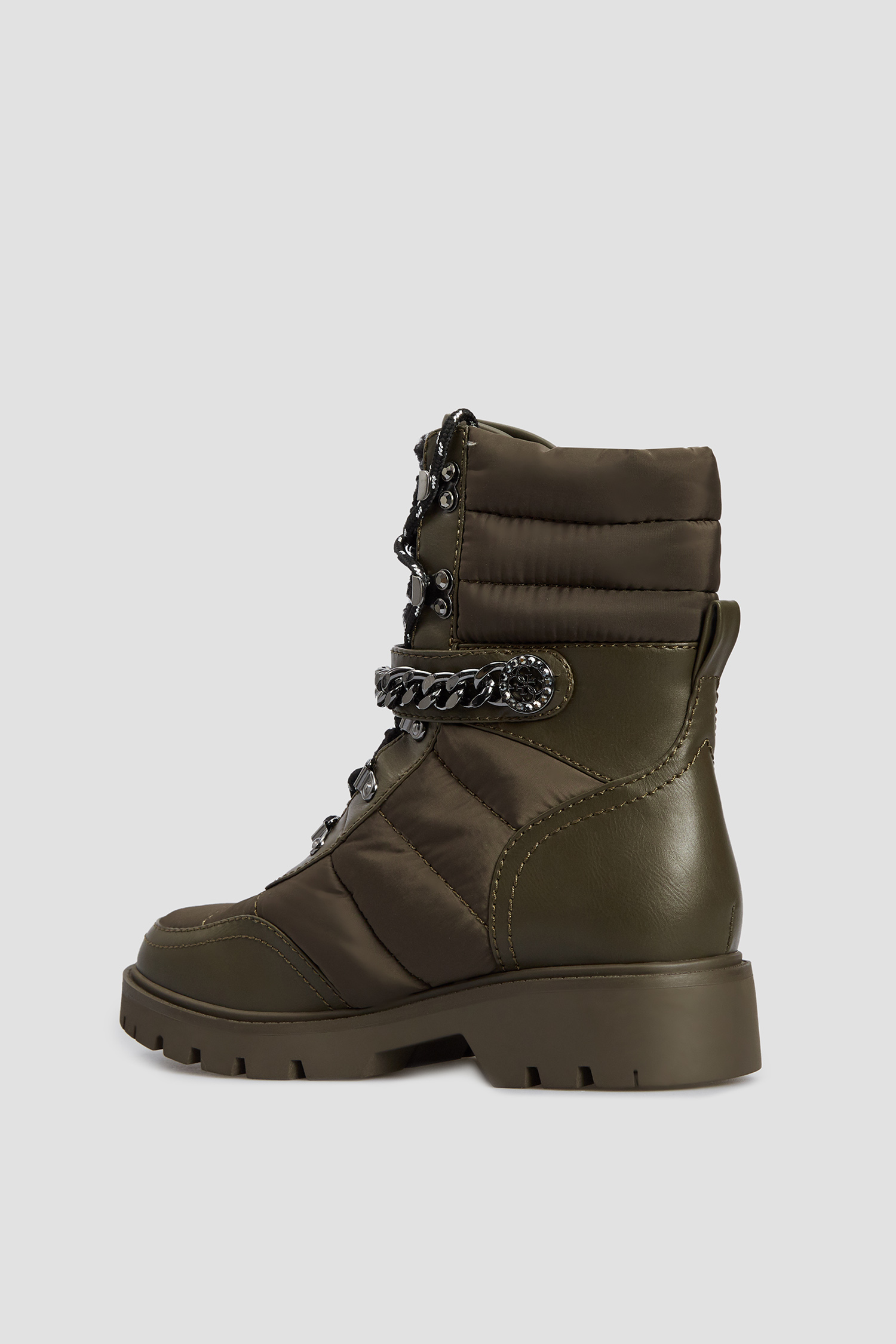 Женские оливковые ботинки Guess FL8RSD.FAB10;OLIVE