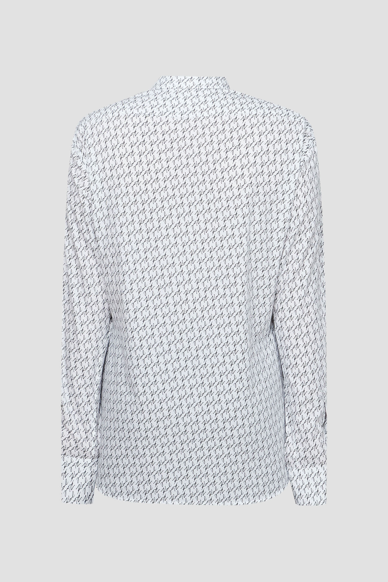 Мужская белая рубашка с узором Karl Lagerfeld 533678.605000;19