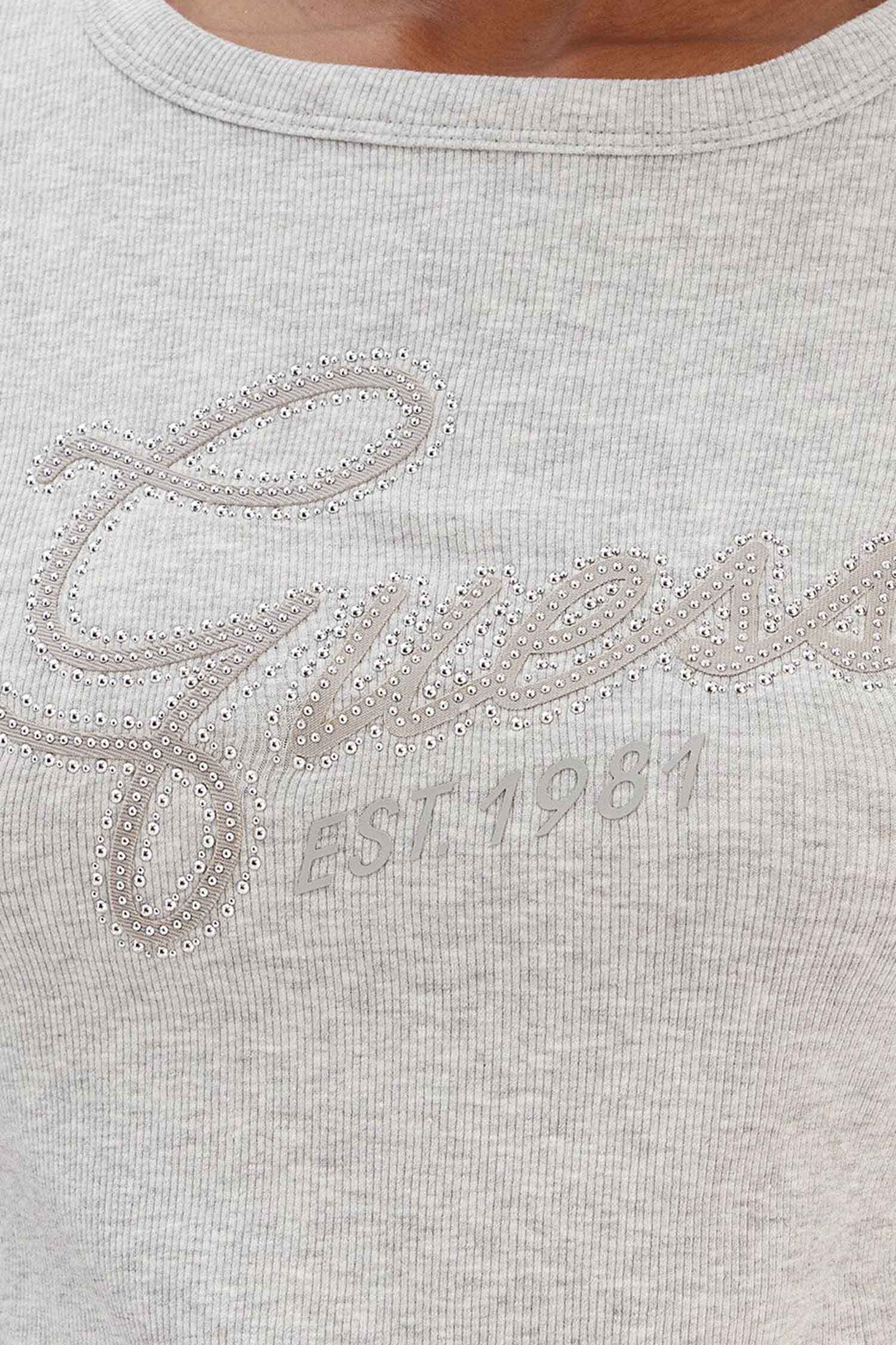 Жіноча світло-сіра футболка Guess W6RI22.KA0H1;LMGY